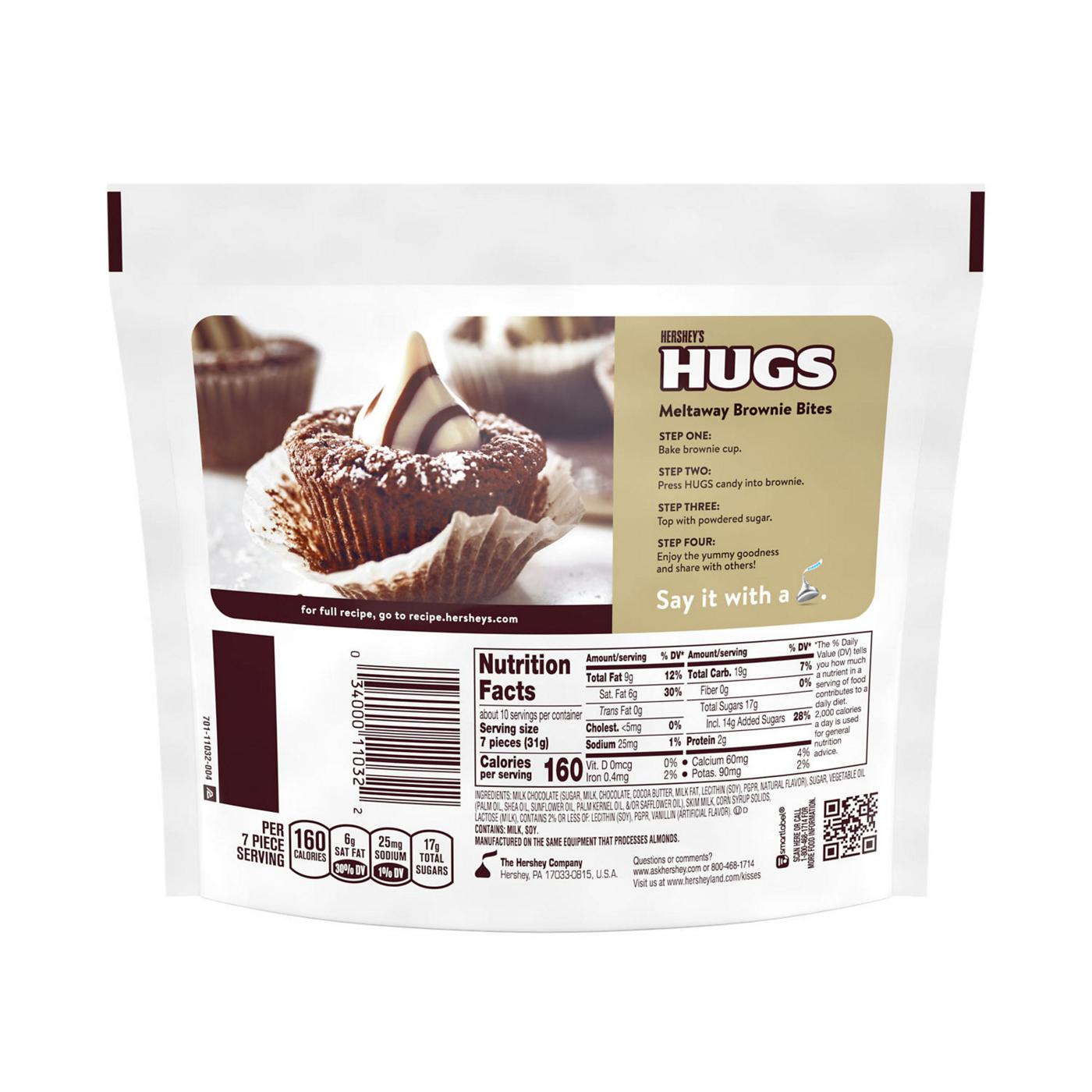 Hershey's Hugs Milk Chocolate Hugged by White Creme Candy; image 2 of 3