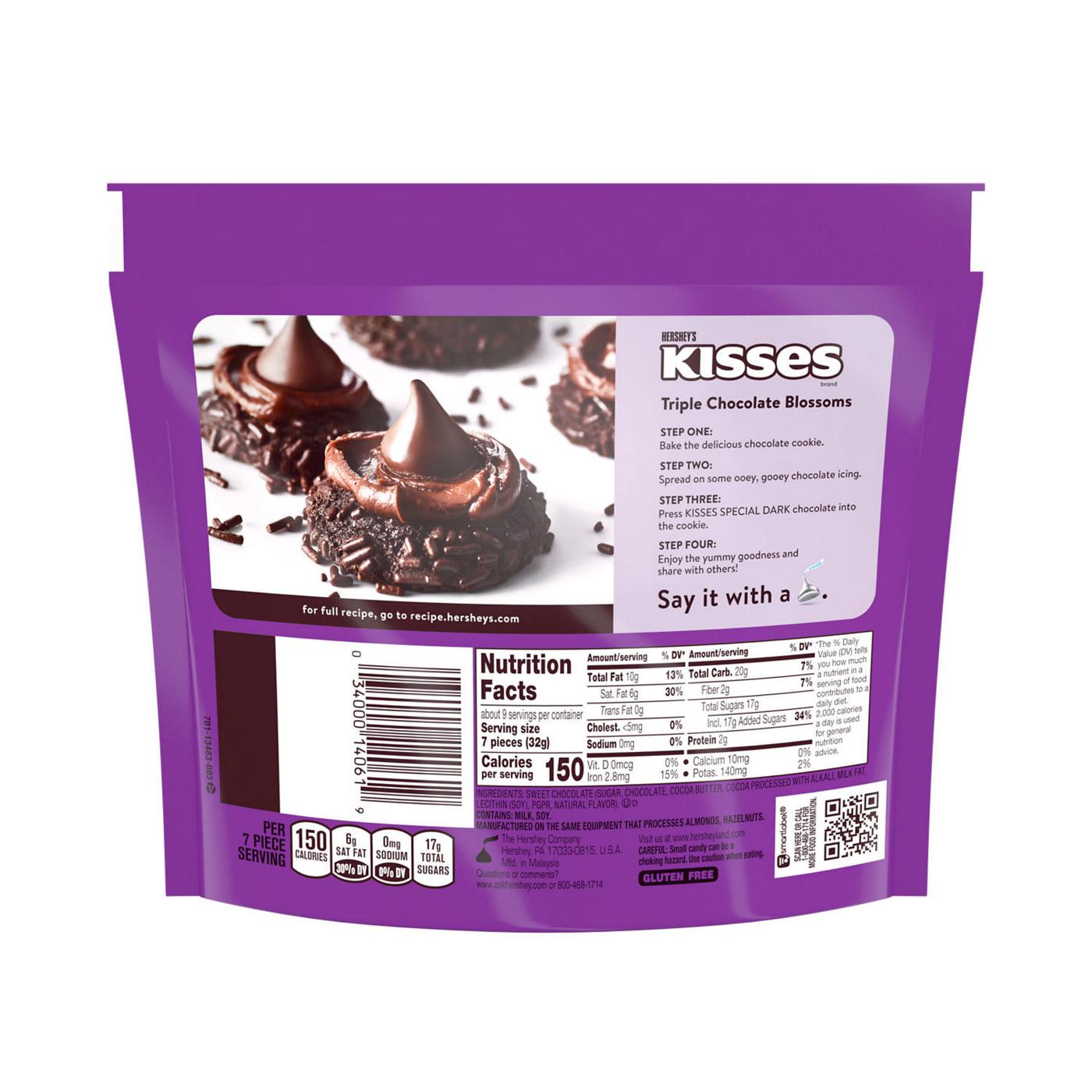 Hershey's Kisses Special Dark Mildly Sweet Chocolate Candy - Share Pack; image 6 of 6