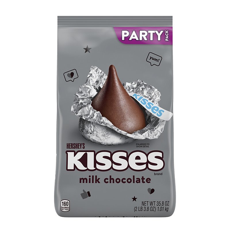 Hershey's Kisses Milk Chocolate Candy Party Pack - Shop ...