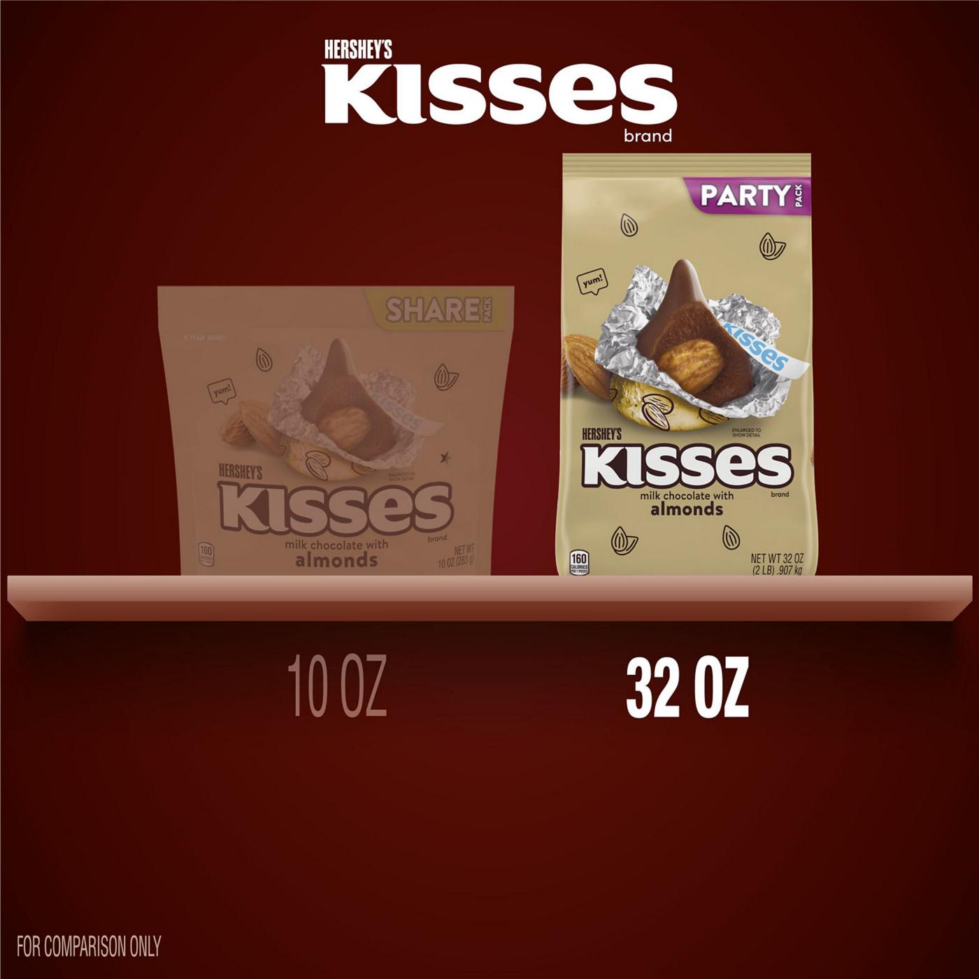Hershey's Kisses Milk Chocolate with Almonds Candy - Party Pack; image 4 of 7