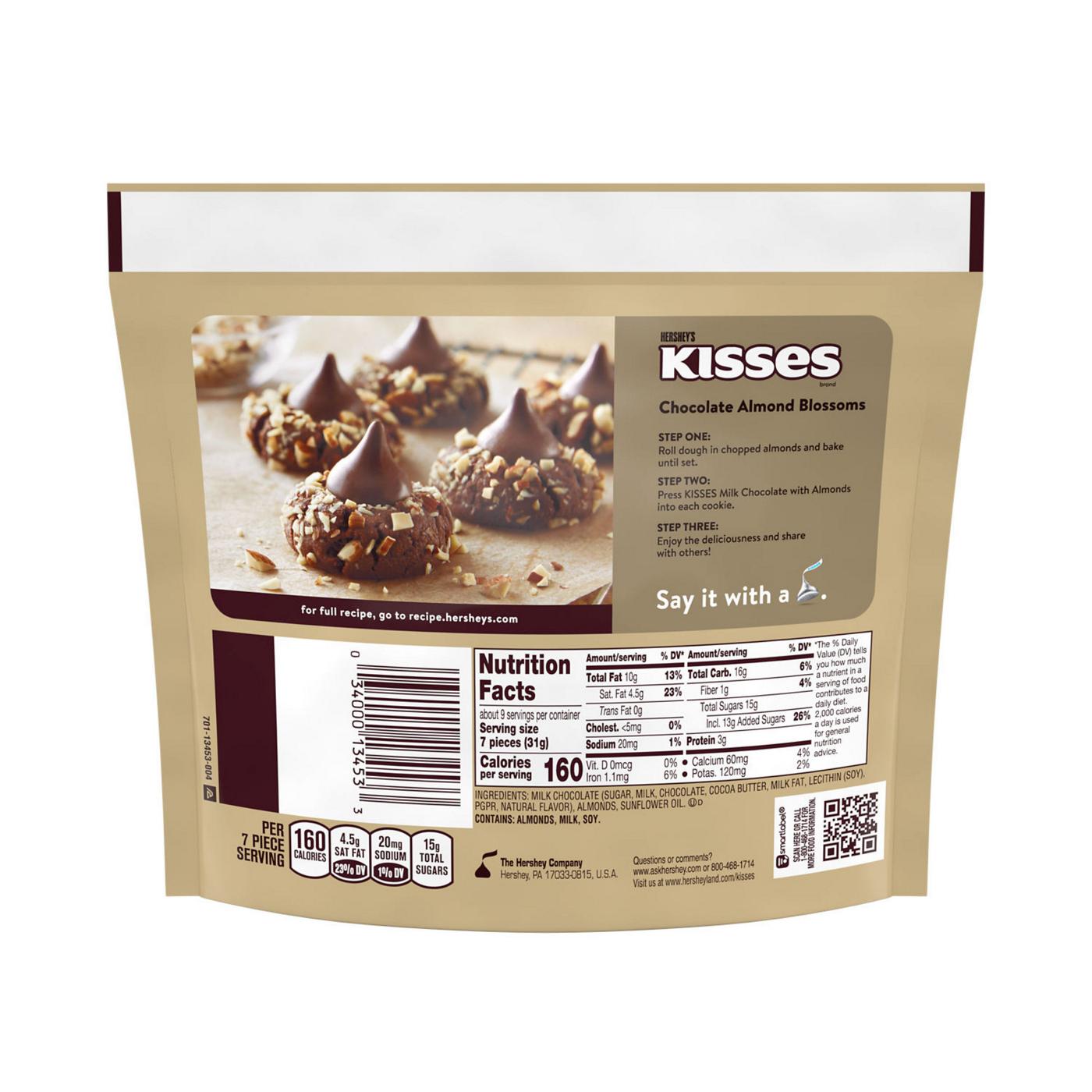 Hershey's Kisses Milk Chocolate with Almonds Candy - Share Pack; image 7 of 7