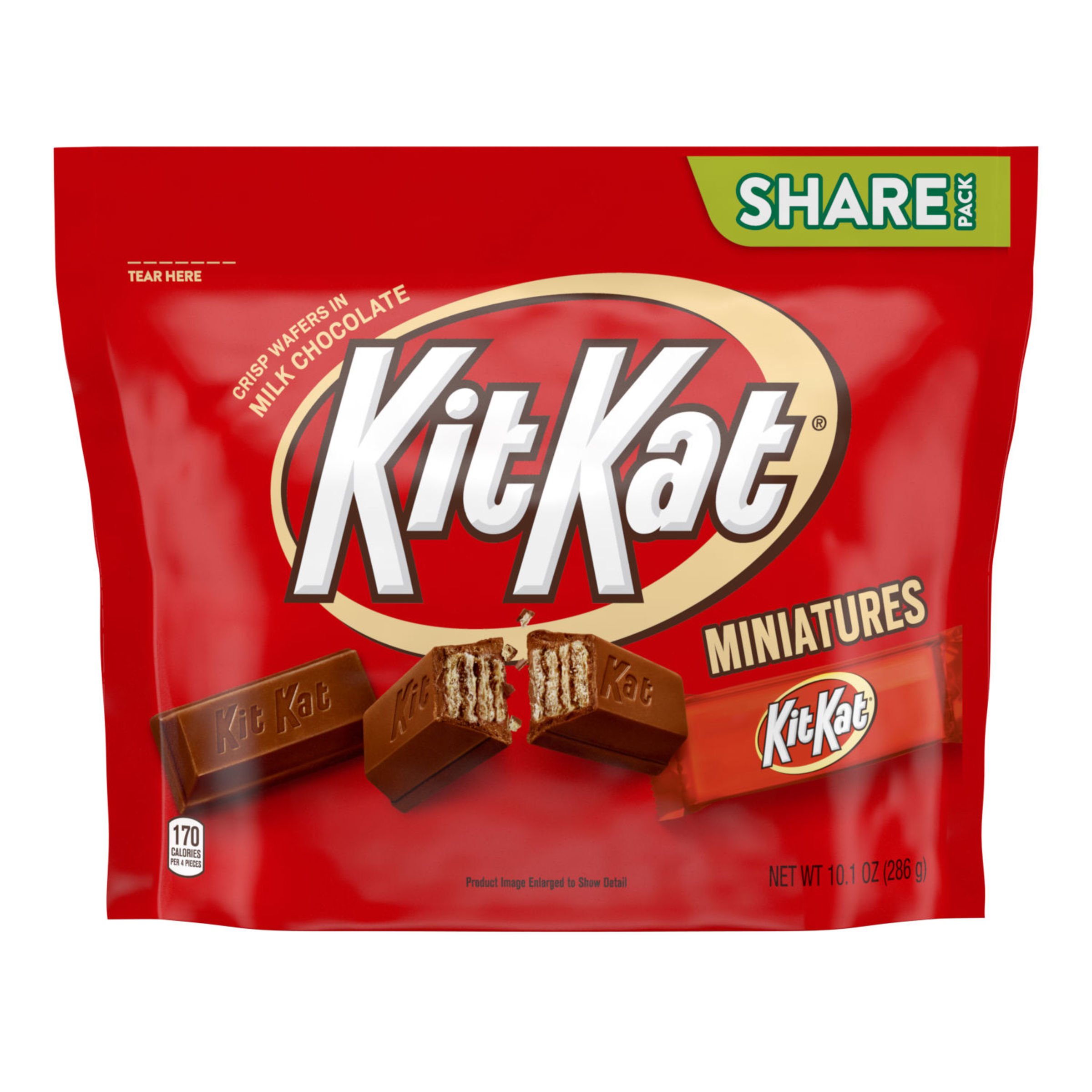 Kit Miniatures Milk Chocolate Wafer Candy Bars Individually Wrapped Share - Shop Candy H-E-B
