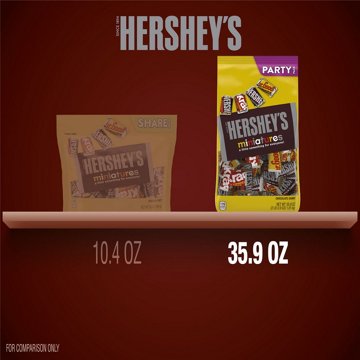 Hershey's Miniatures Assorted Chocolates - Party Pack, 35.9 oz