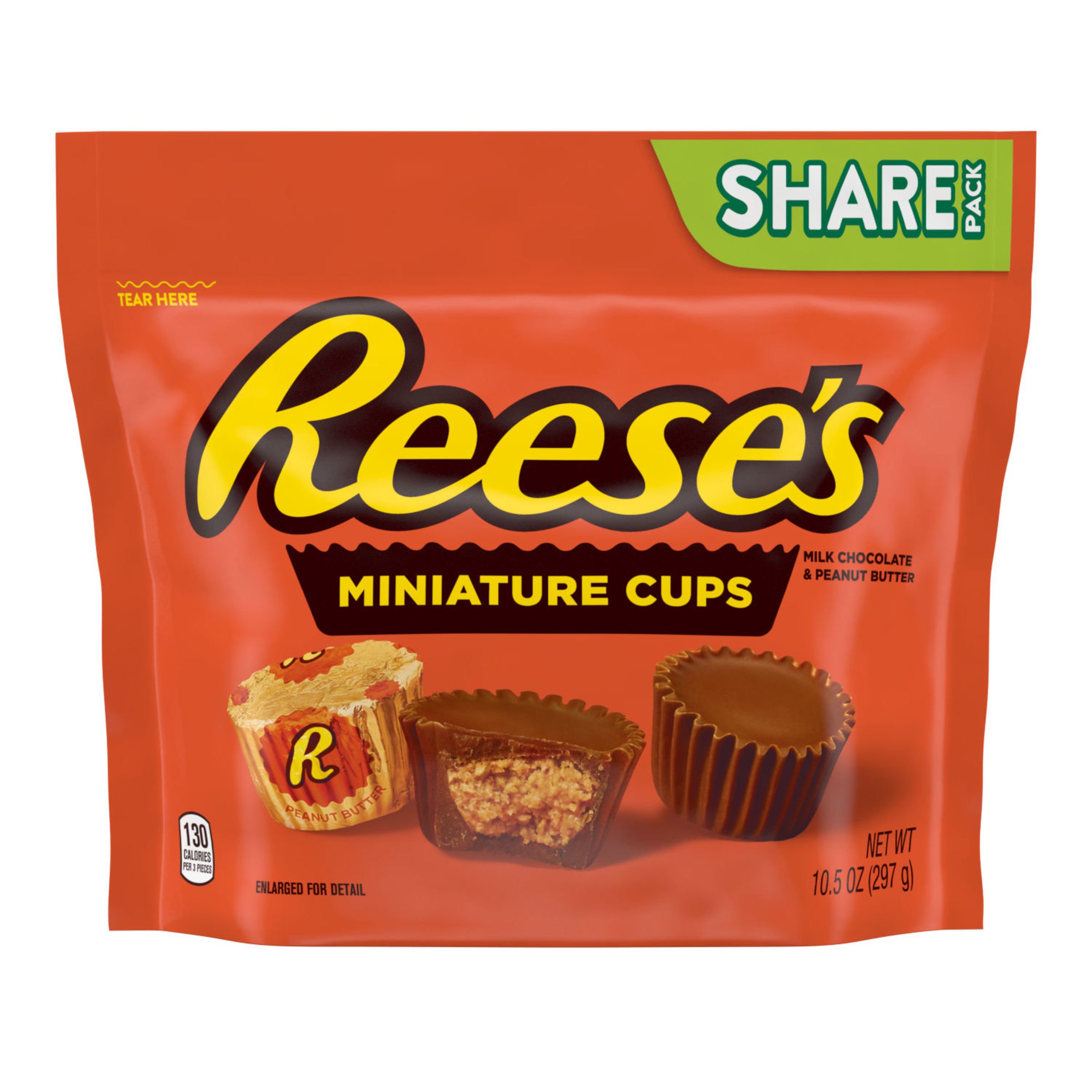 Reese's Milk Chocolate Peanut Butter Snack Size Cups Candy Bag