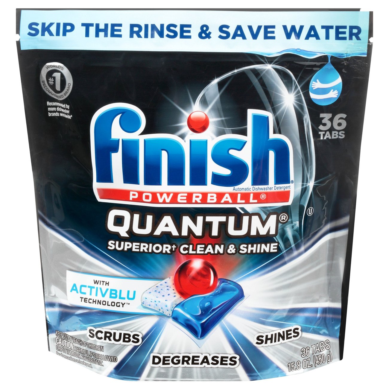 Finish Powerball Quantum Max Dishwasher Detergent Capsules Shop Dish