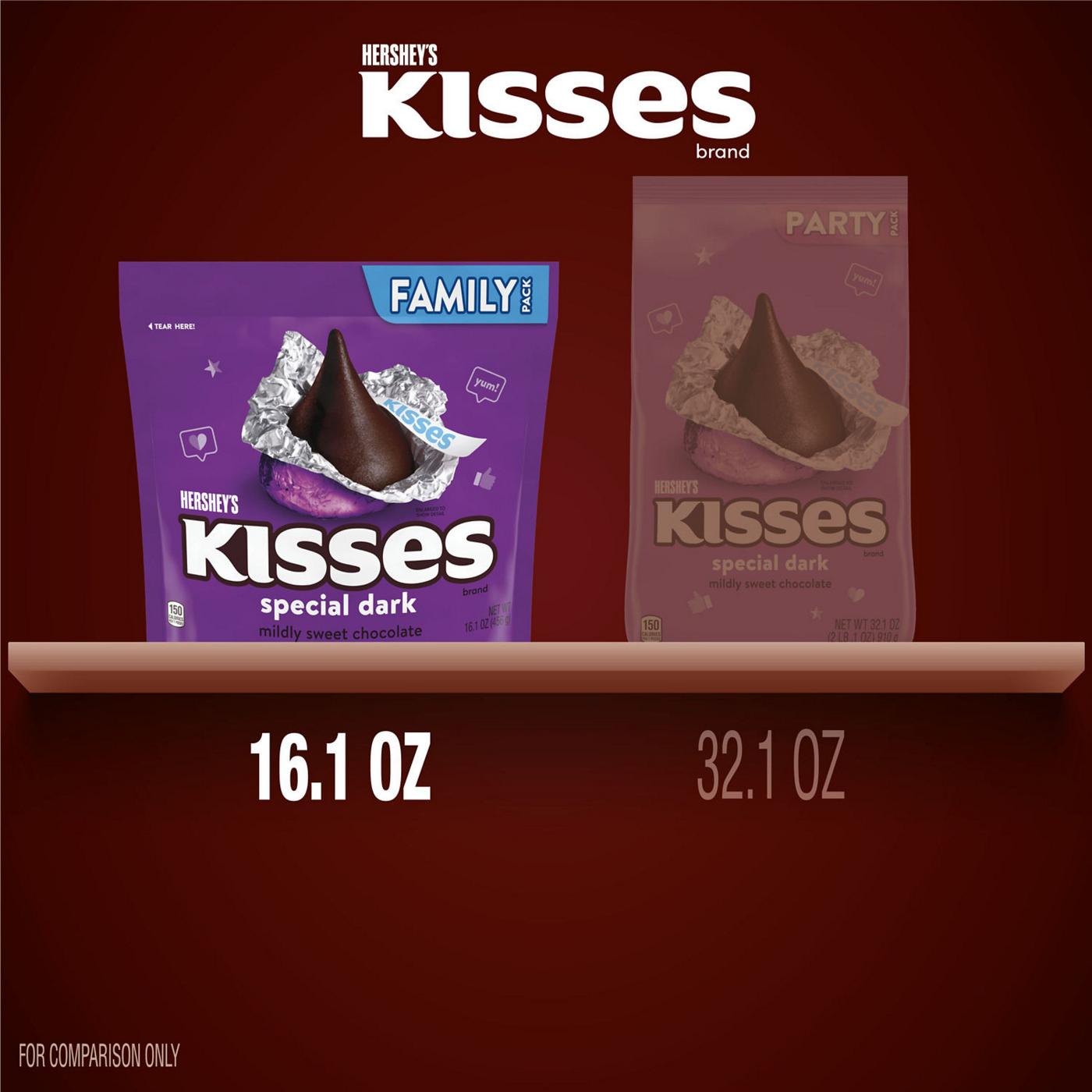 Hershey's Kisses Dark Chocolate Candy, Family Pack; image 3 of 7