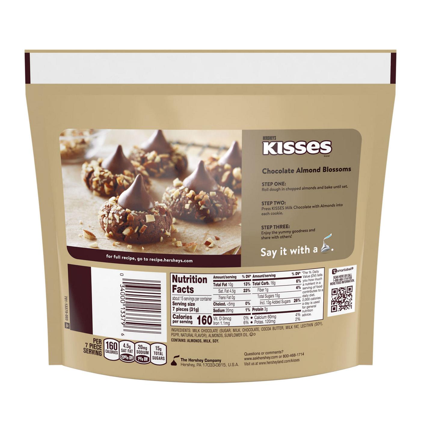 Hershey's Kisses Milk Chocolate Candy with Almonds Family Pack ; image 3 of 6