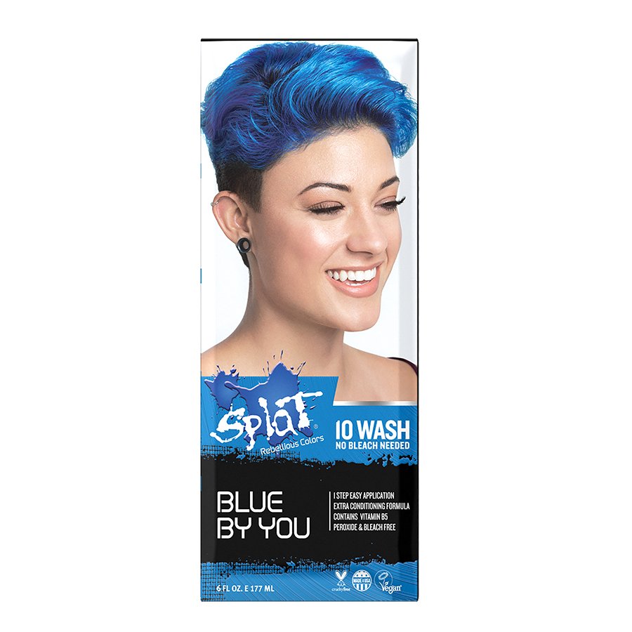 Splat 10 Wash Temporary Hair Color Blue By You - Shop Hair ...