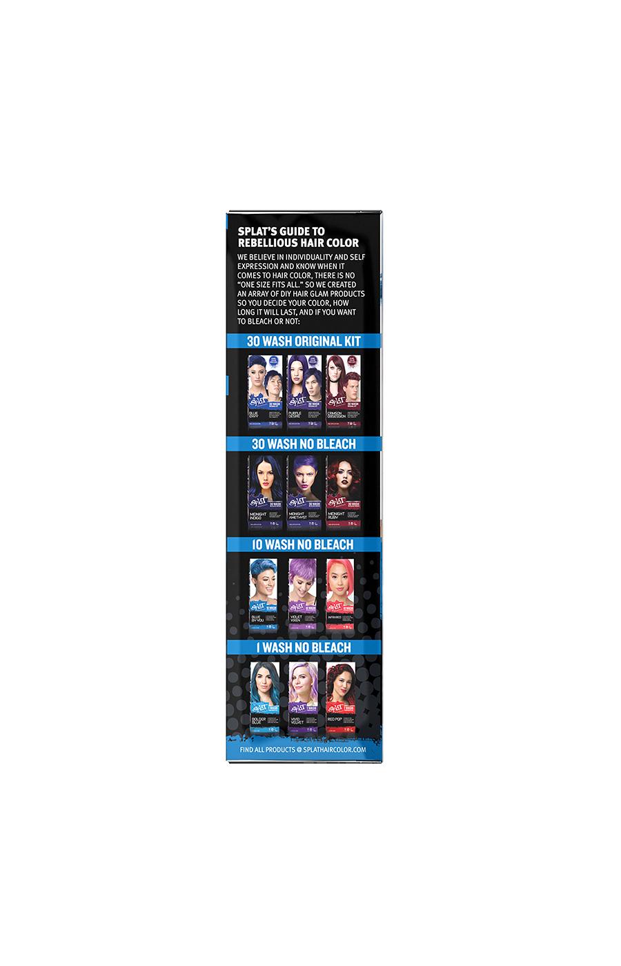 Splat 10 Wash Temporary Hair Color Blue By You; image 2 of 5