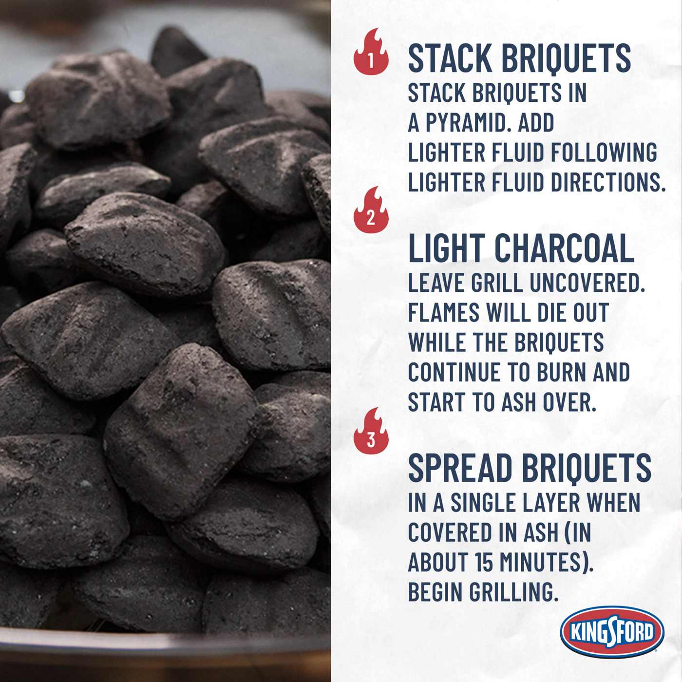 Kingsford Charcoal Briquettes with Signature Mesquite, BBQ Charcoal for Grilling; image 8 of 11