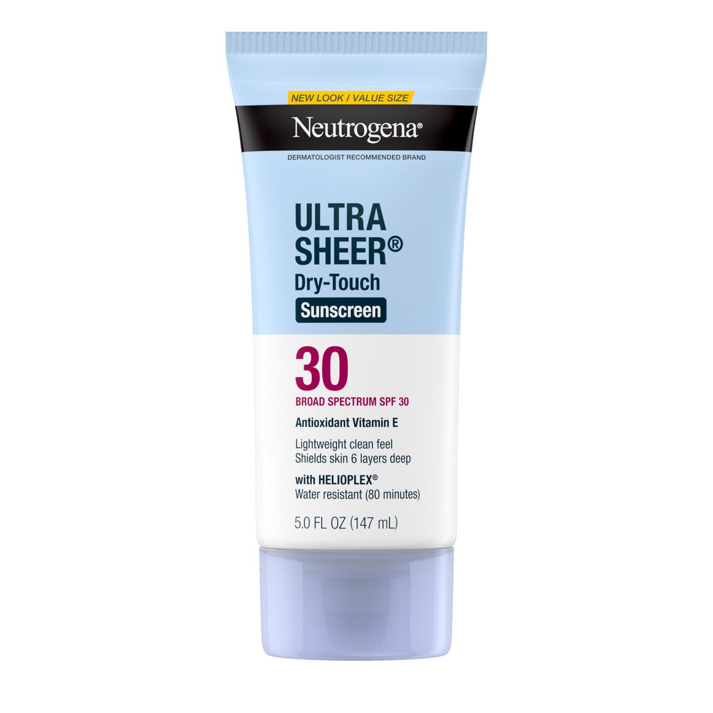 Neutrogena Ultra Sheer Dry-Touch Sunscreen Lotion - SPF 30; image 1 of 8
