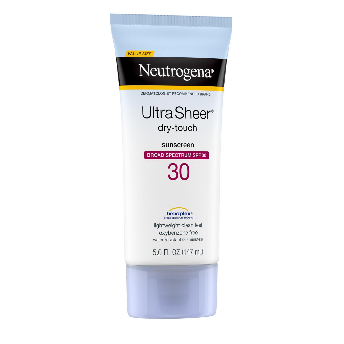 Neutrogena Ultra Sheer Dry-Touch Sunscreen Lotion - SPF 30; image 7 of 8