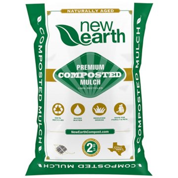 New Earth Premium Composted Mulch, 2 cu ft