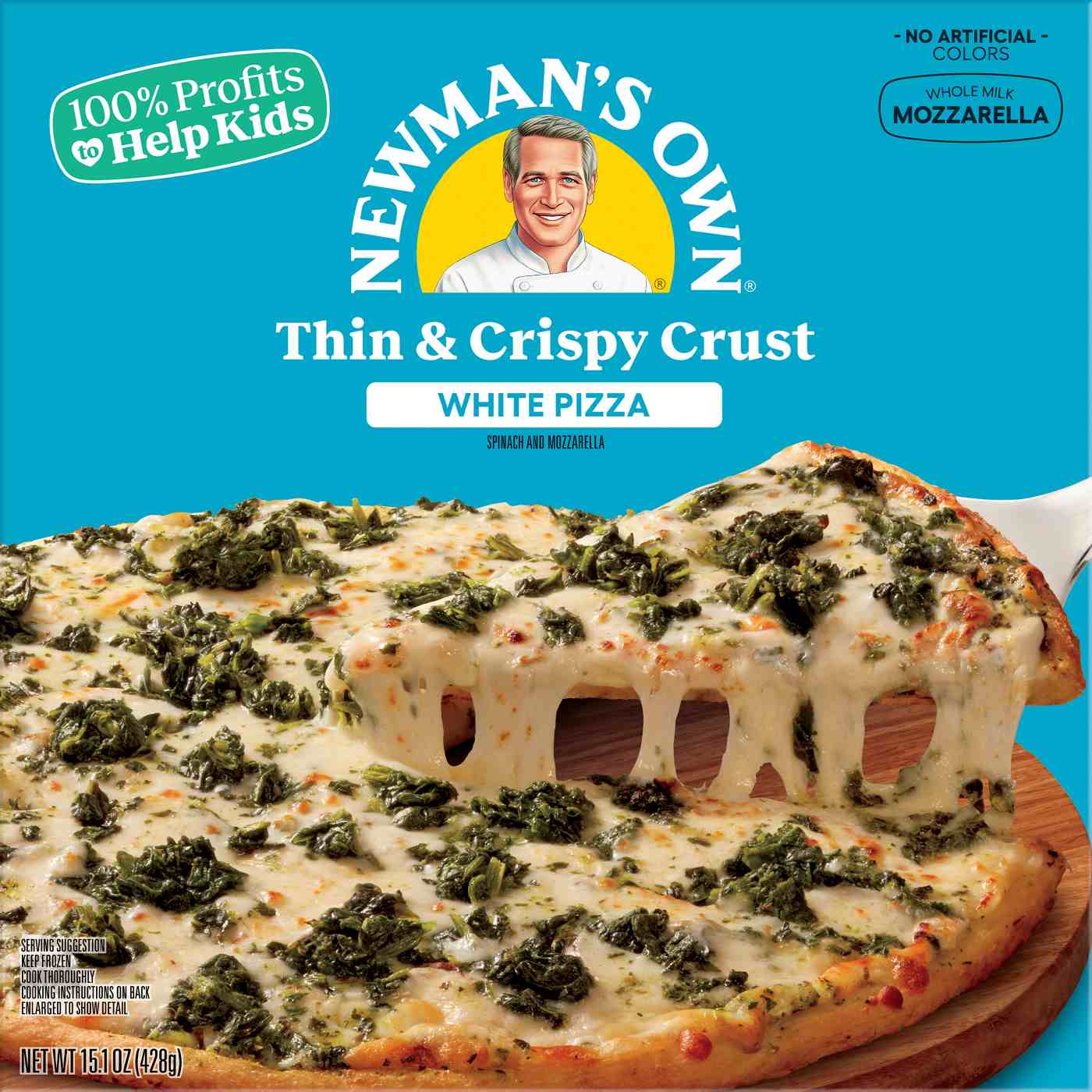 Newman's Own Thin & Crispy White Frozen Pizza; image 6 of 6