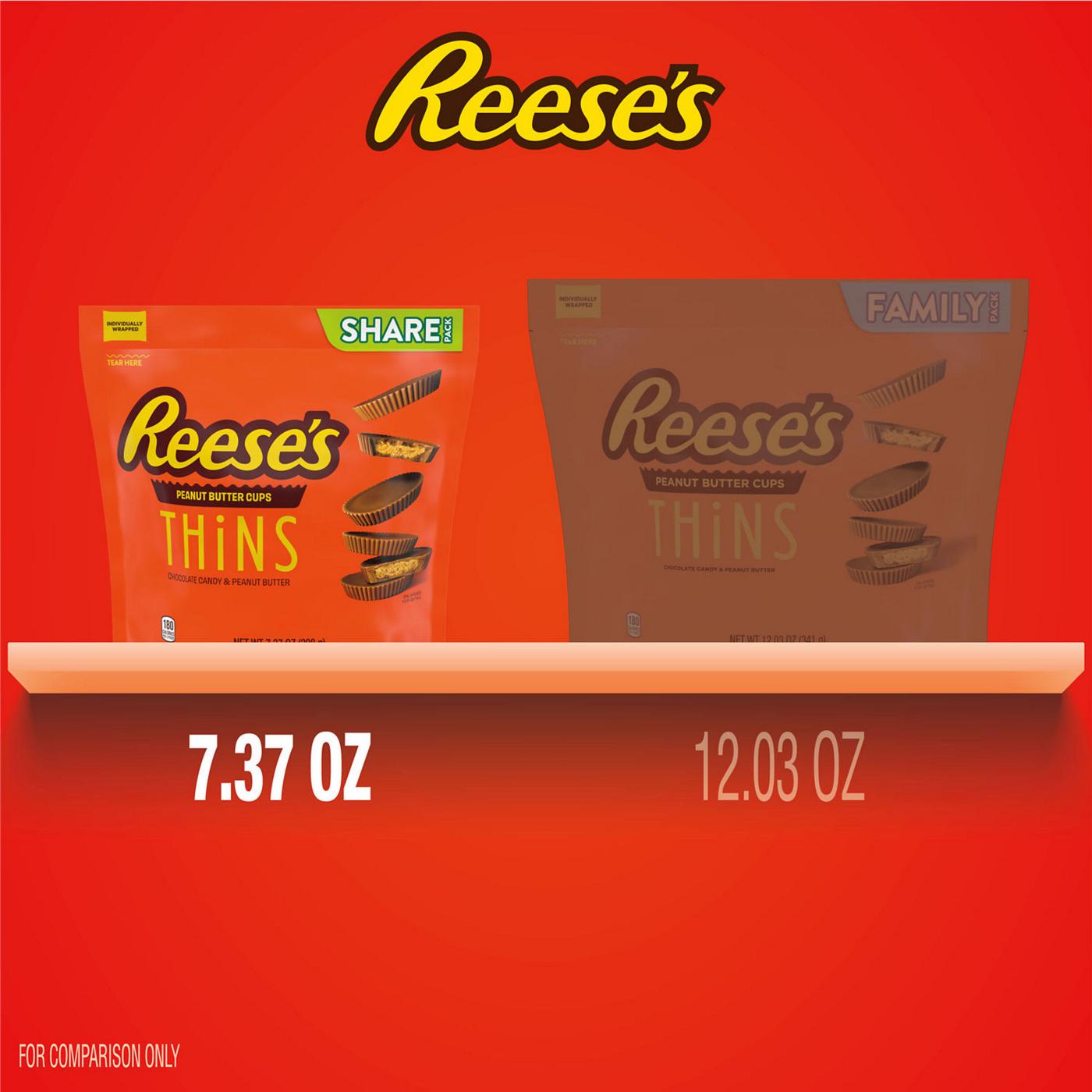 Reese's Thins Chocolate Peanut Butter Cups Candy - Share Pack; image 2 of 9