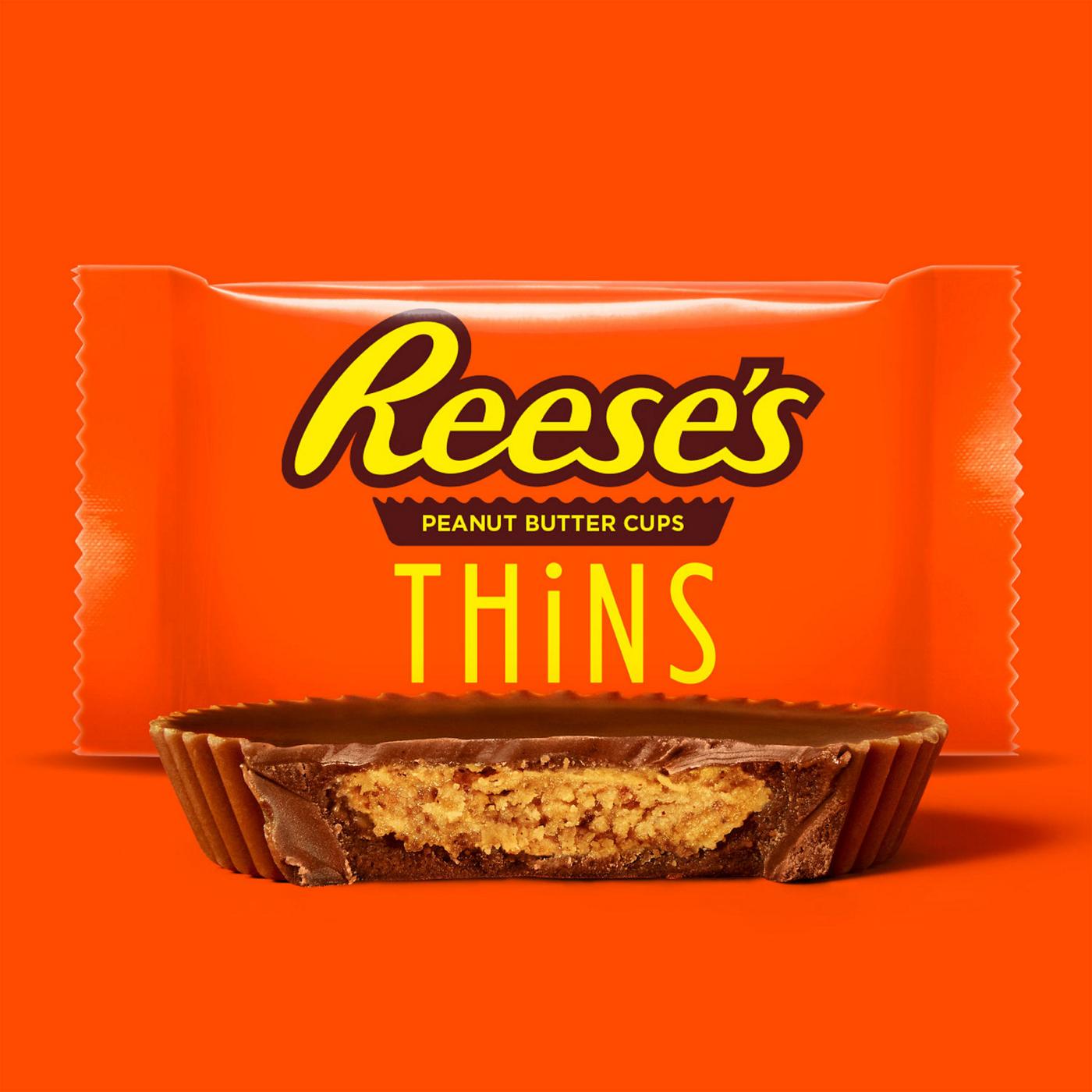 Reese's Thins Chocolate Peanut Butter Cups Candy - Share Pack; image 7 of 9