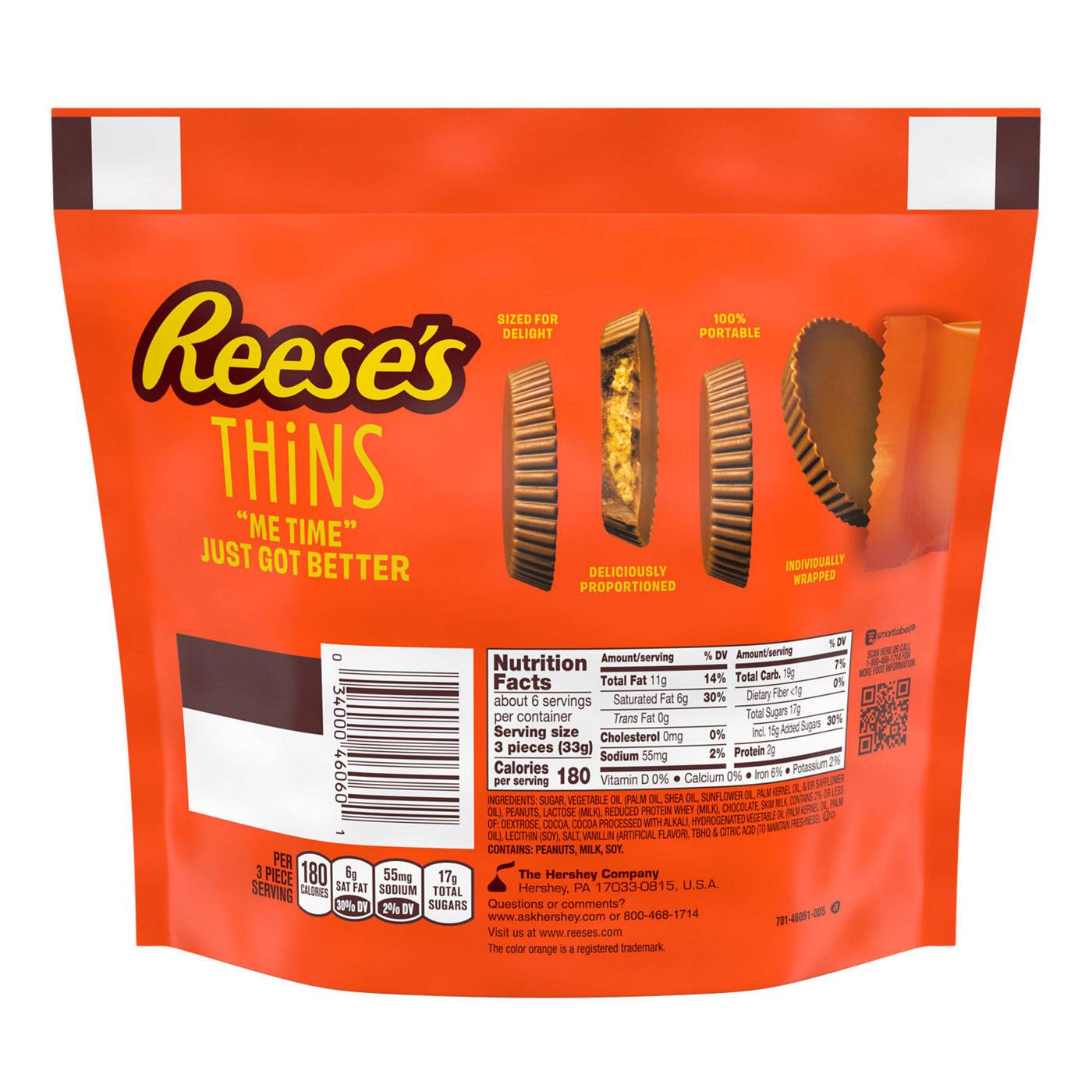 Reese's Thins Chocolate Peanut Butter Cups Candy - Share Pack; image 8 of 9