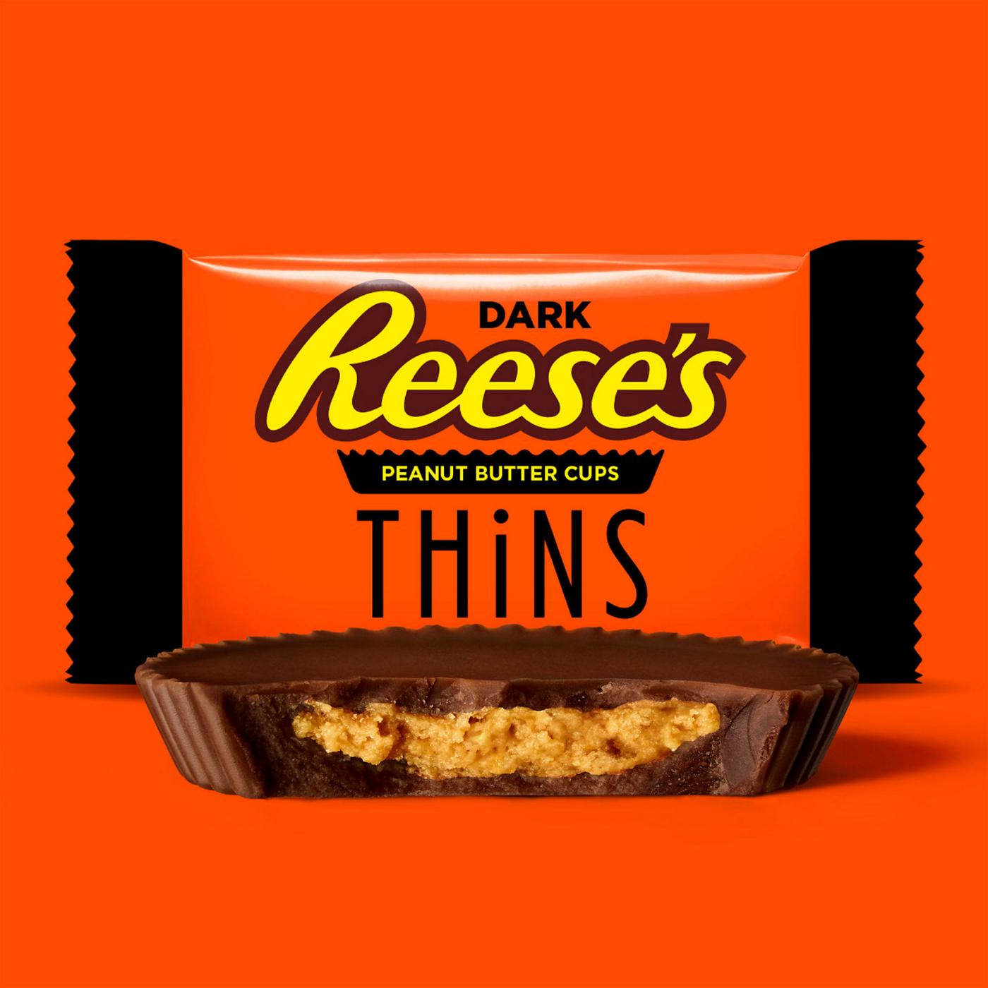 Reese's Thins Dark Chocolate Peanut Butter Cups Candy - Share Pack; image 5 of 7