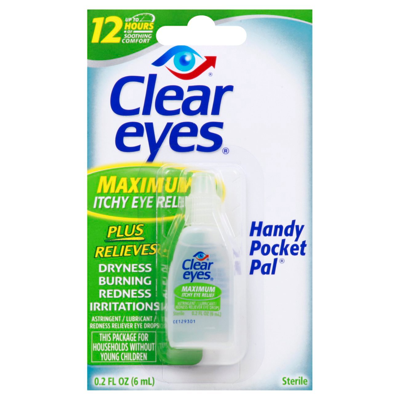 Clear Eyes Maximum Itchy Eye Relief Handy Pocket Pal - Shop Eye Drops &  Lubricants at H-E-B
