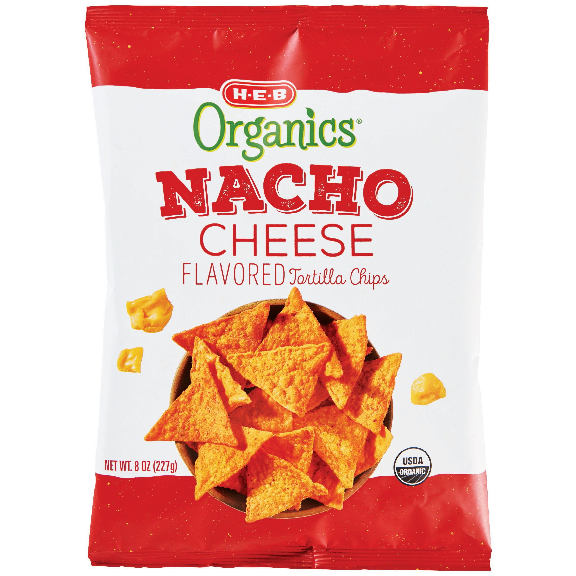 HEB Organic Nacho Cheese Tortilla Chips Shop Chips at HEB