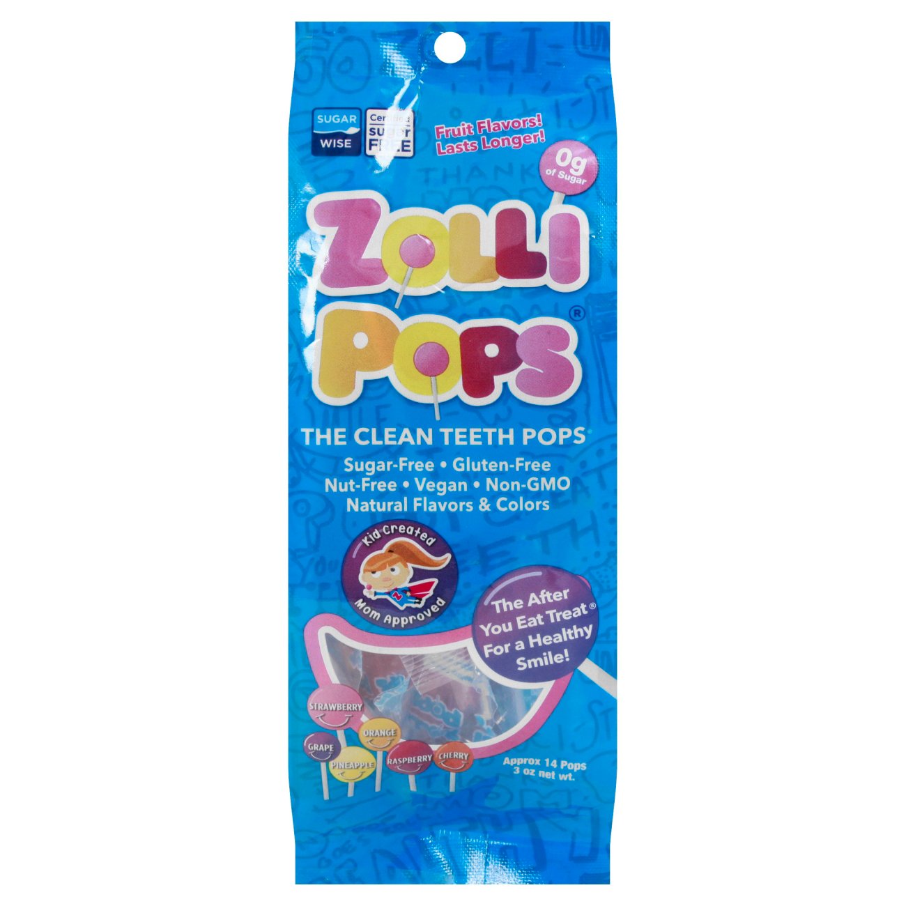 Zollipops Variety Fruit Teeth Clean Pops Shop Toothpaste at HEB