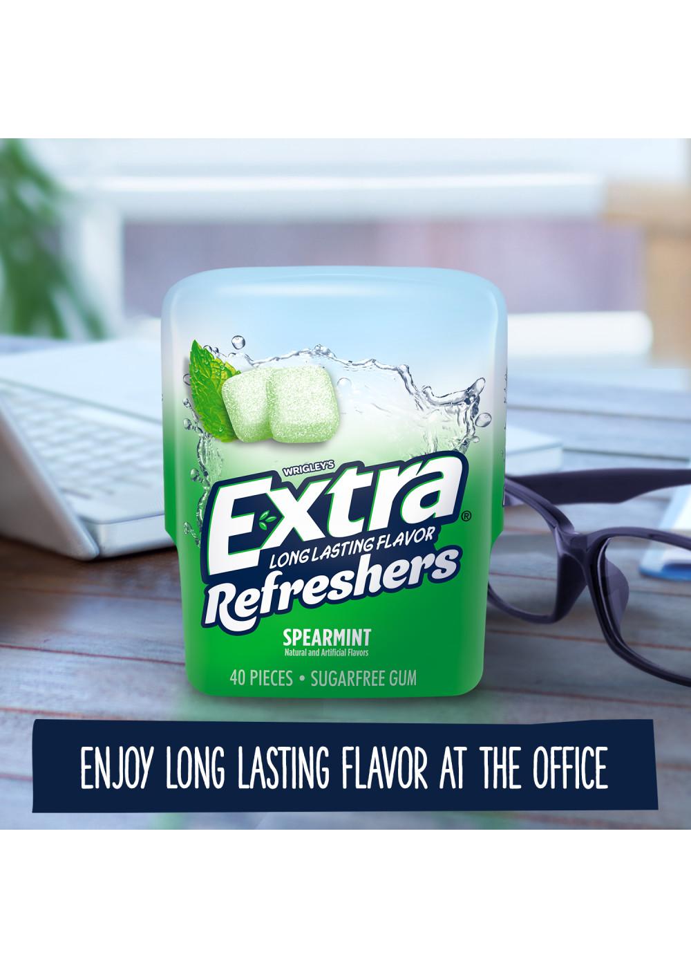 Extra Refreshers Spearmint Sugar Free Chewing Gum; image 2 of 7