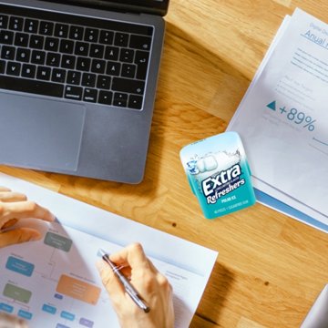 Extra Refreshers Polar Ice Sugar Free Chewing Gum, 40 pc