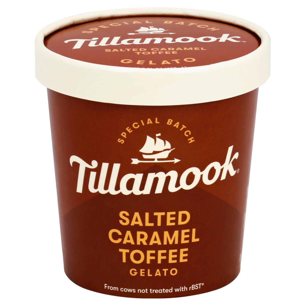 Tillamook Special Batch Salted Caramel Toffee Gelato - Shop Ice Cream