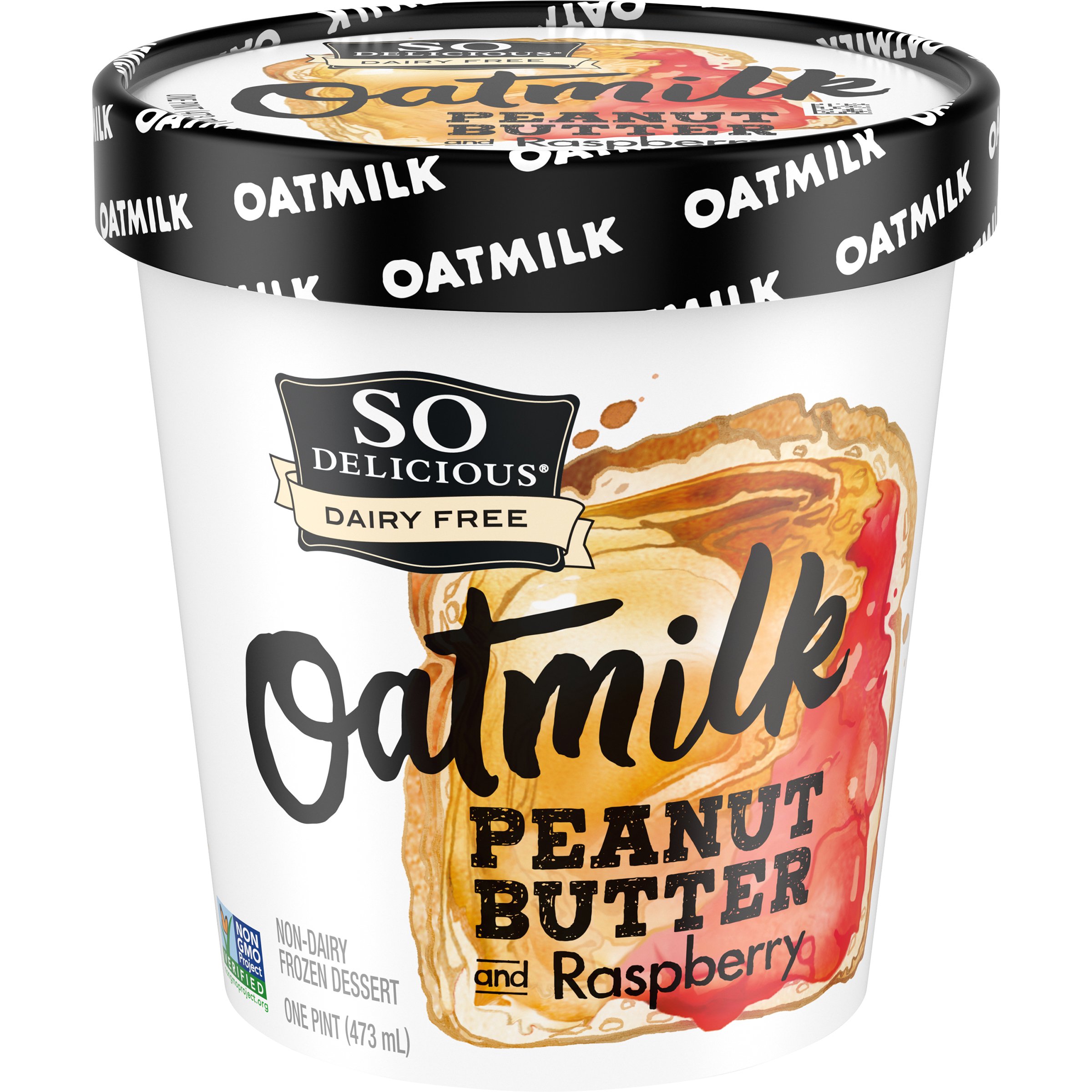 So Delicious Dairy Free Oatmilk Peanut Butter & Raspberry Frozen
