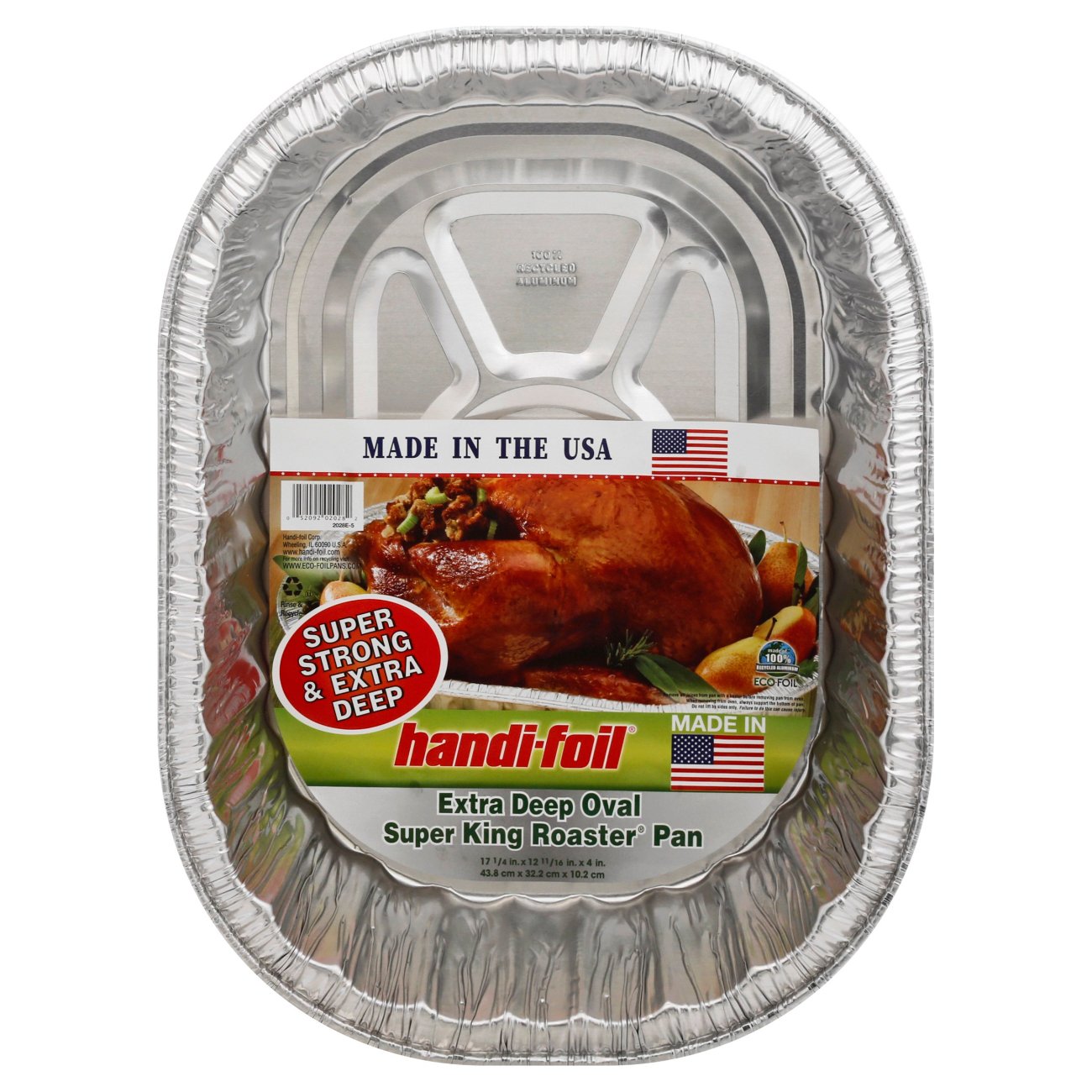 ecoquality 10 pack - disposable durable oval roaster pan - turkey