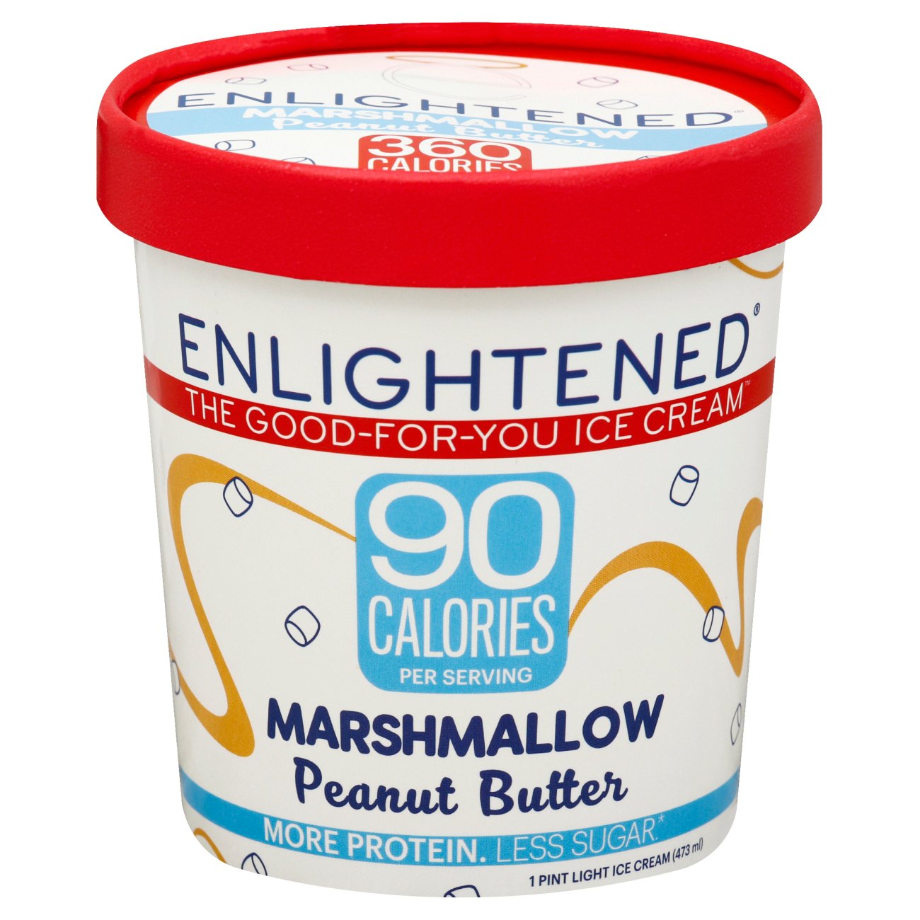 Enlightened Marshmallow Peanut Butter Ice Cream Shop Ice cream at HEB