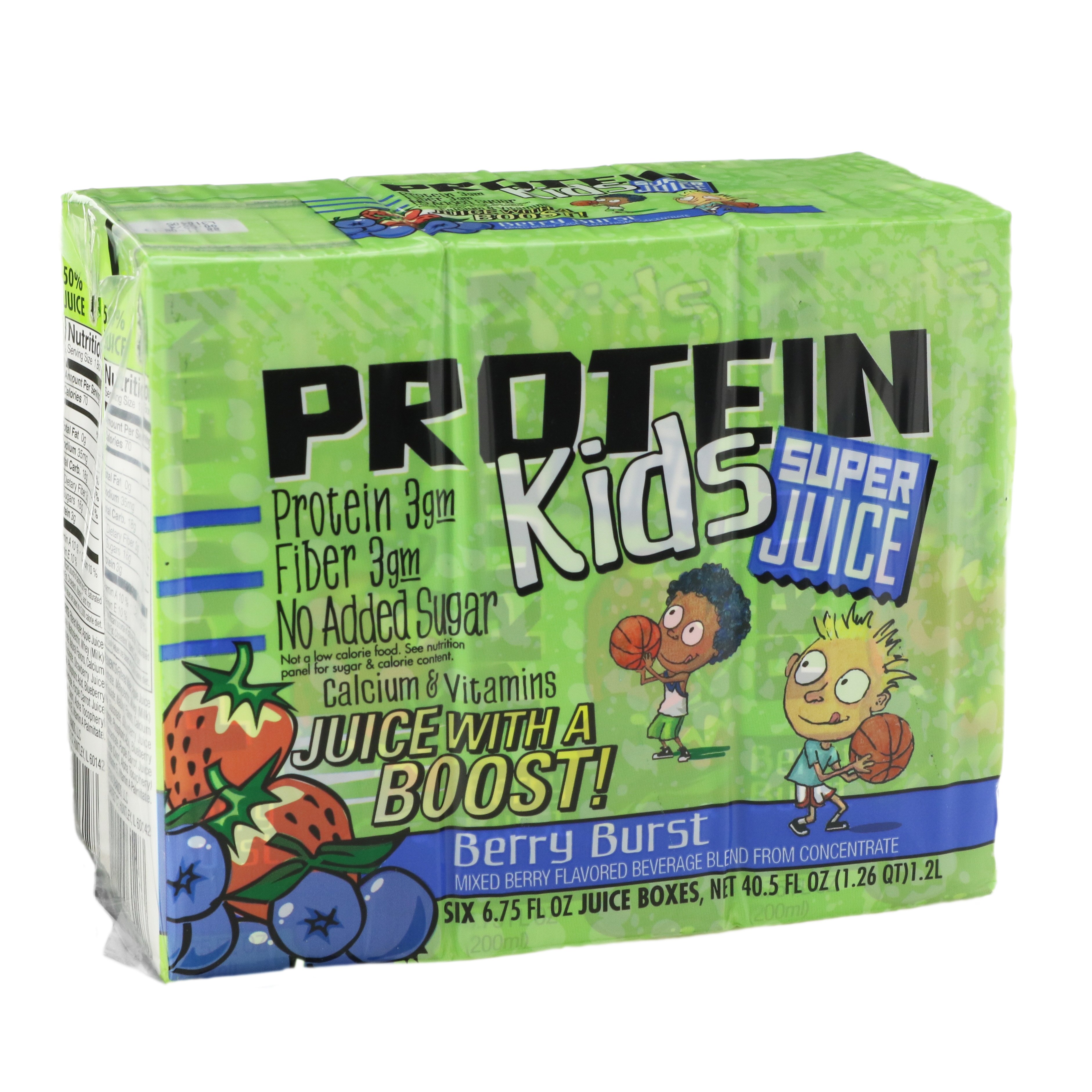 Protein Kids Berry Burst Super Juice 6.75 oz Boxes Shop Juice at HEB