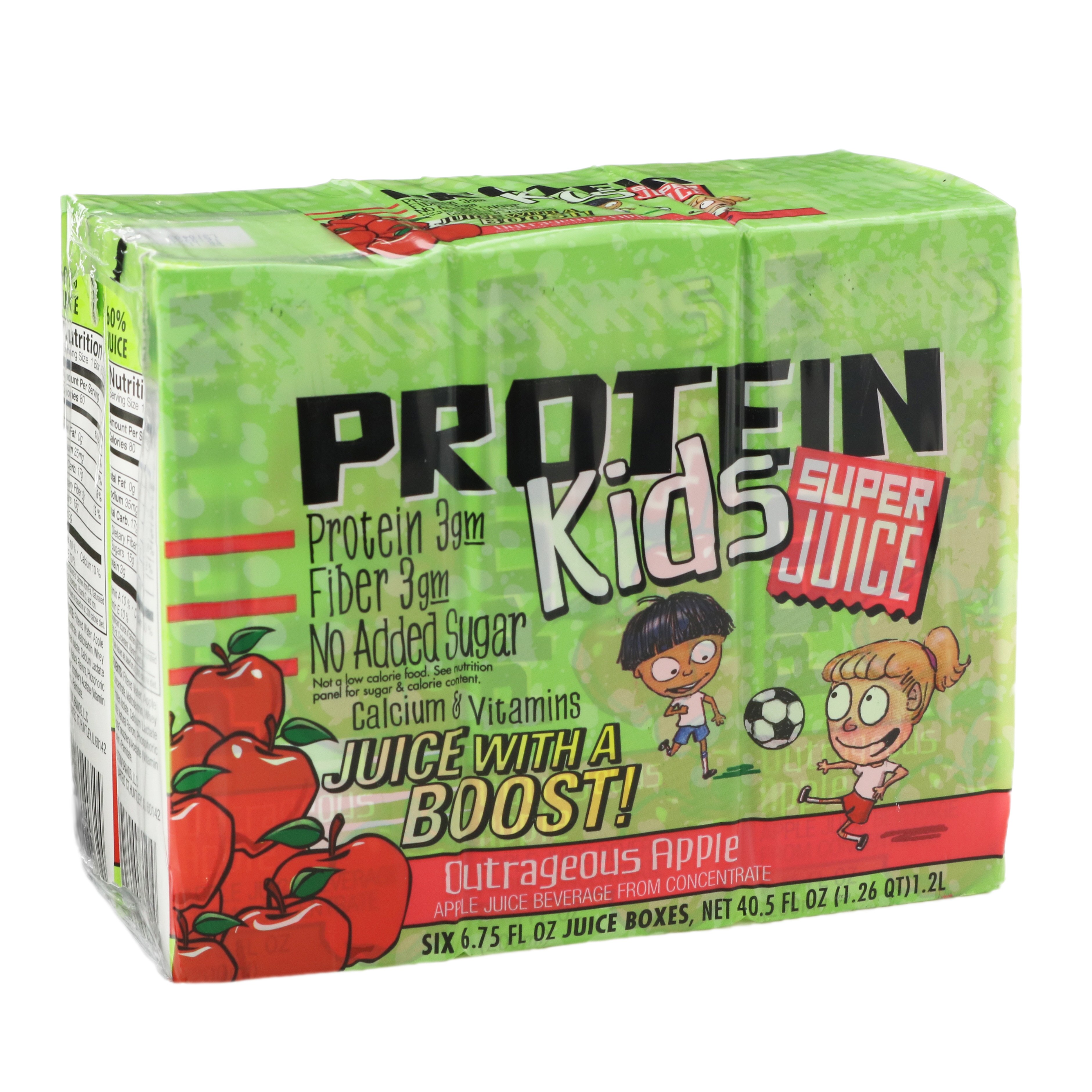 Protein Kids Outrageous Apple Super Juice 6.75 oz Boxes Shop Juice at