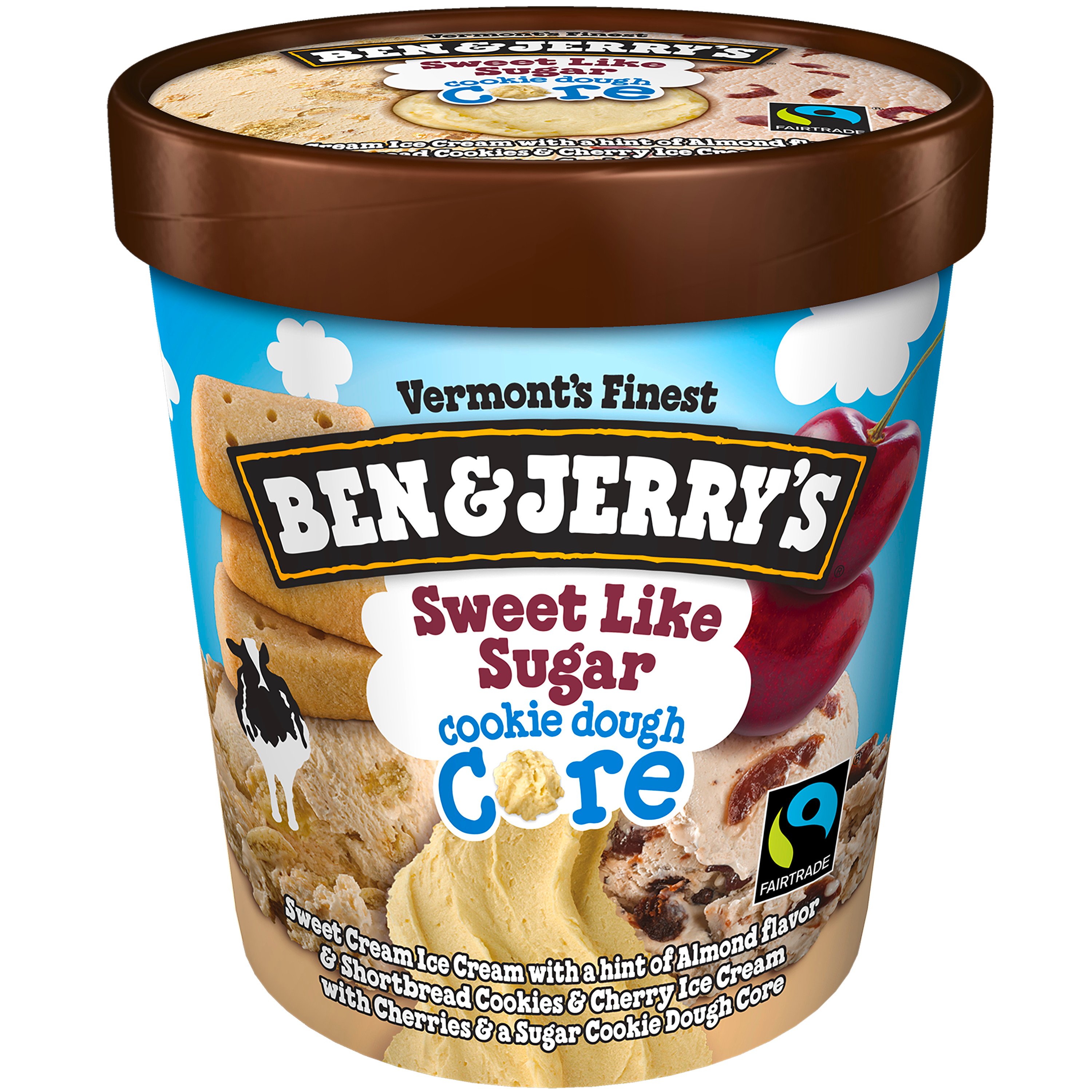 Ben & Jerry's Sweet Like Sugar Cookie Dough Core Ice Cream Shop Ice