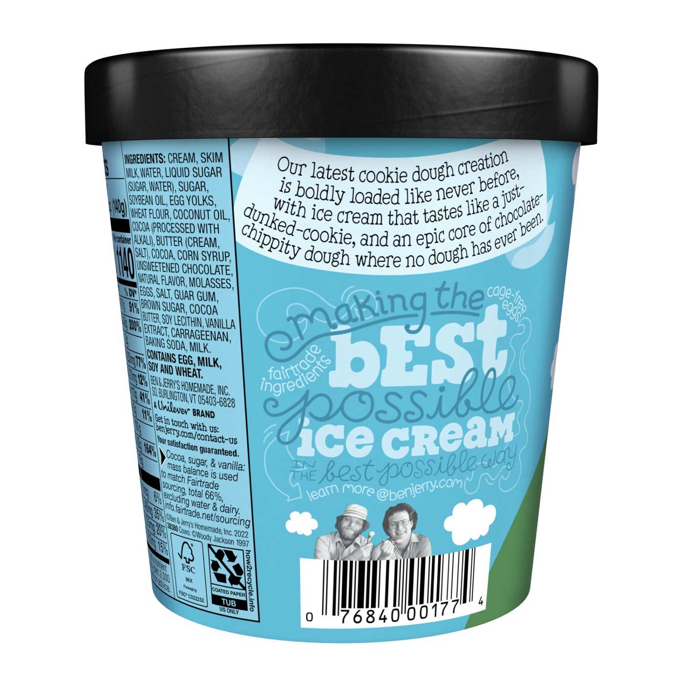 Ben & Jerry's Chocolate Chip Cookie Dough Core Ice Cream; image 2 of 6