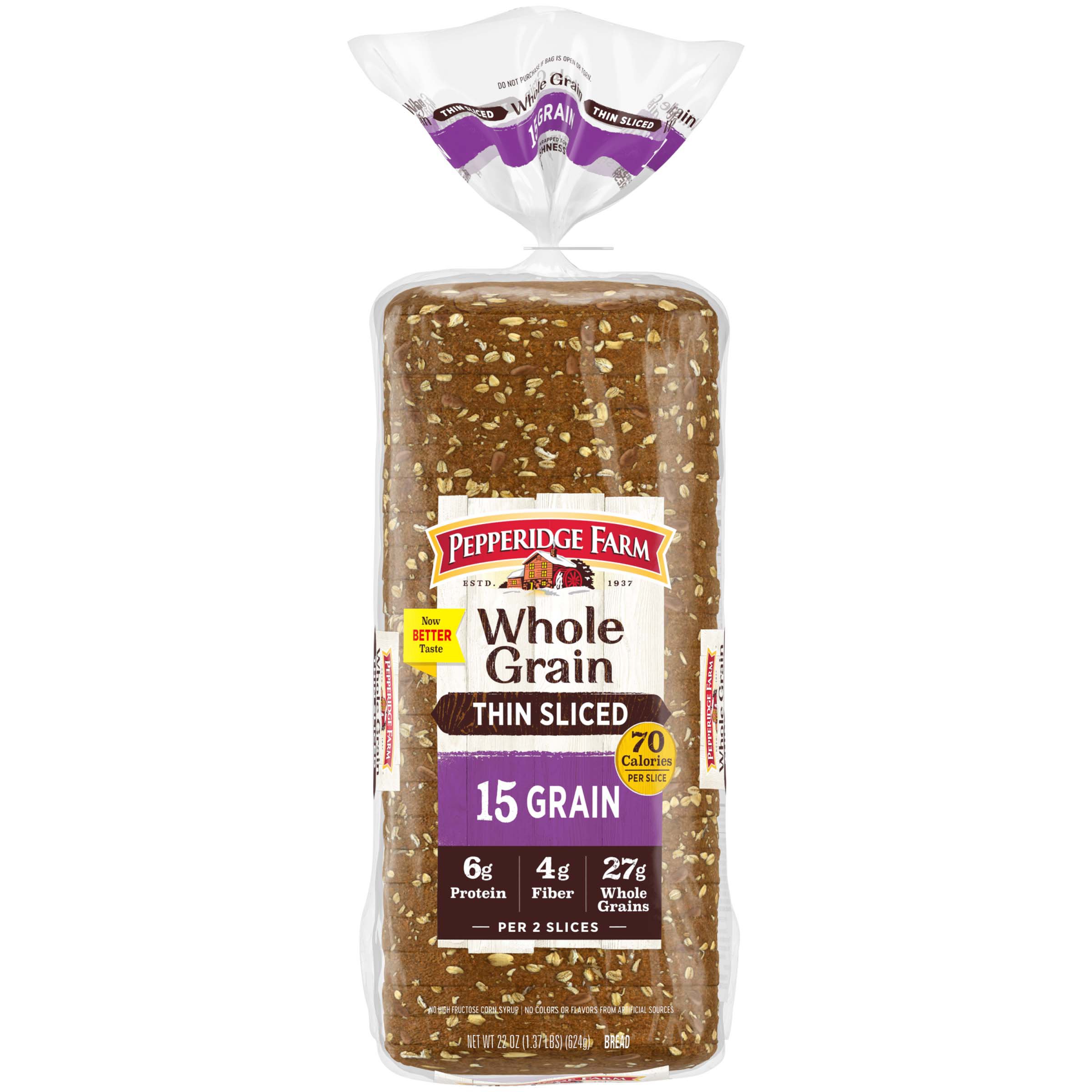 Pepperidge Farm Thin Sliced 15 Grain Bread Shop Bread At H E B