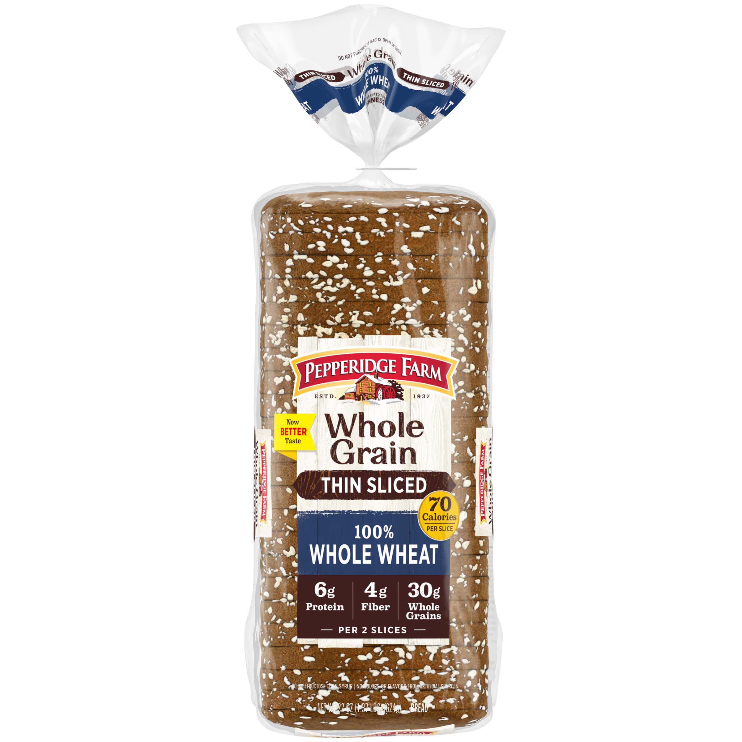 Pepperidge Farm Thin Sliced 100% Whole Wheat Bread - Shop Bread at H-E-B