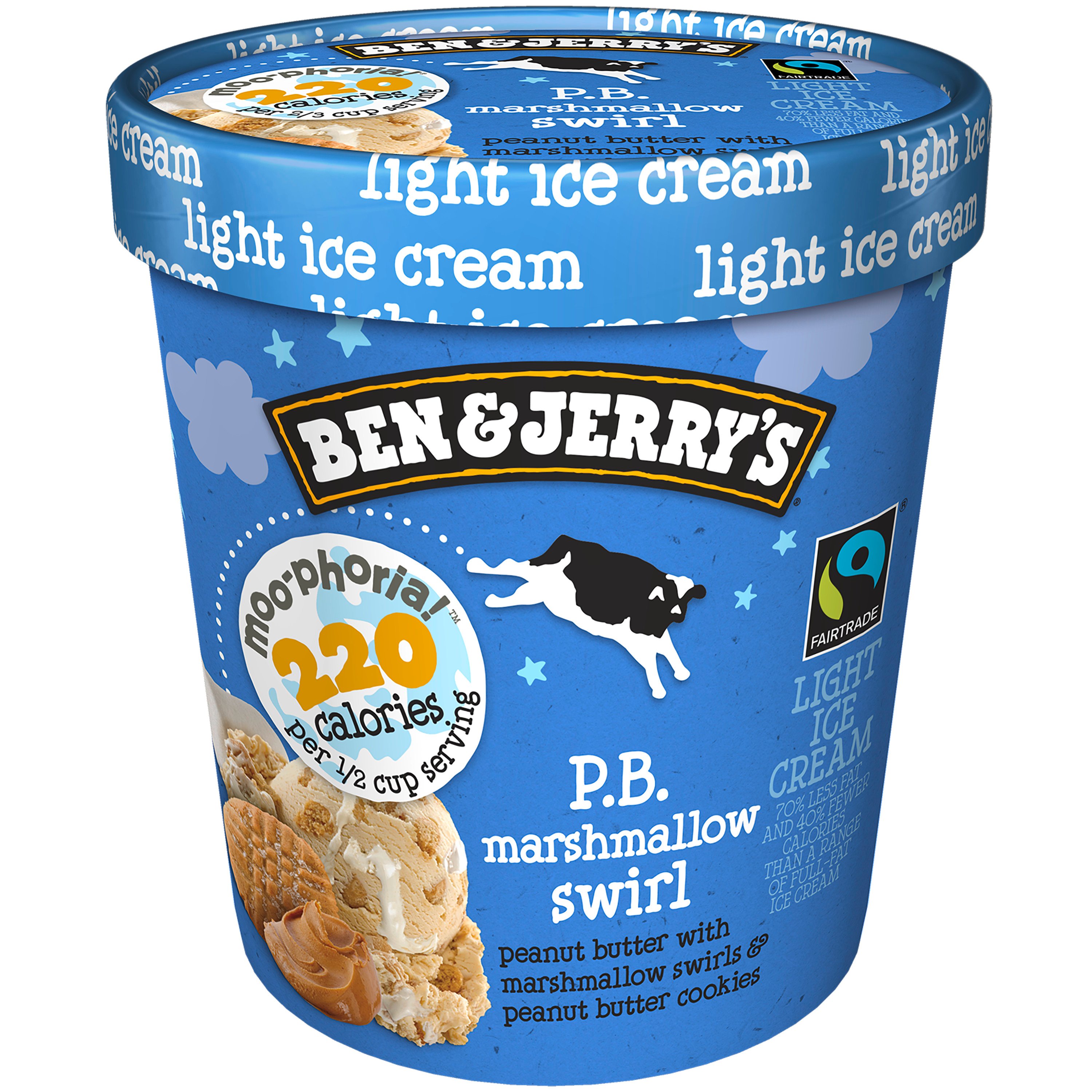 Ben & Jerry's MooPhoria! PB Marshmallow Swirl Light Ice Cream Shop