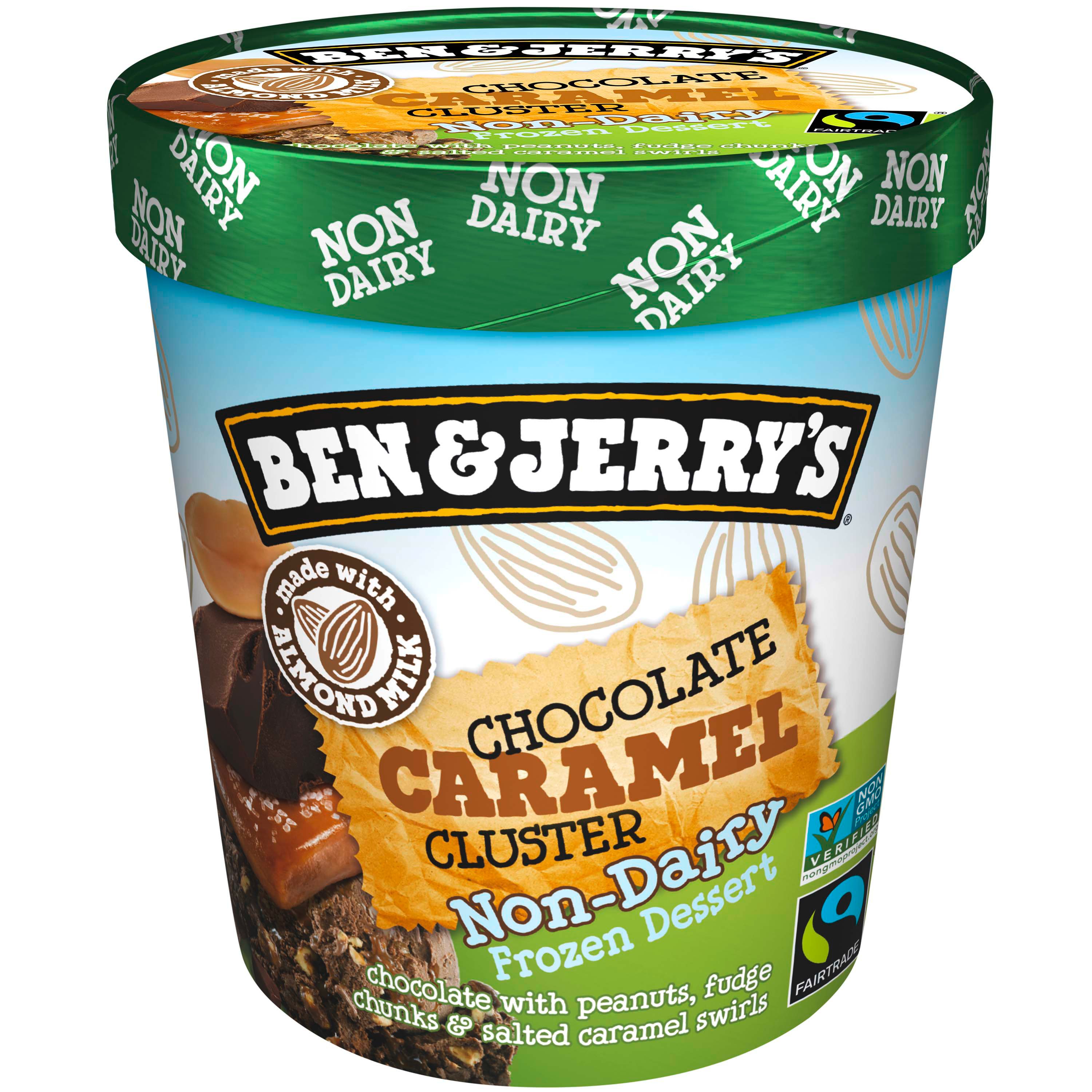 Ben & Jerry's Chocolate Caramel Cluster Frozen Dessert NonDairy Shop