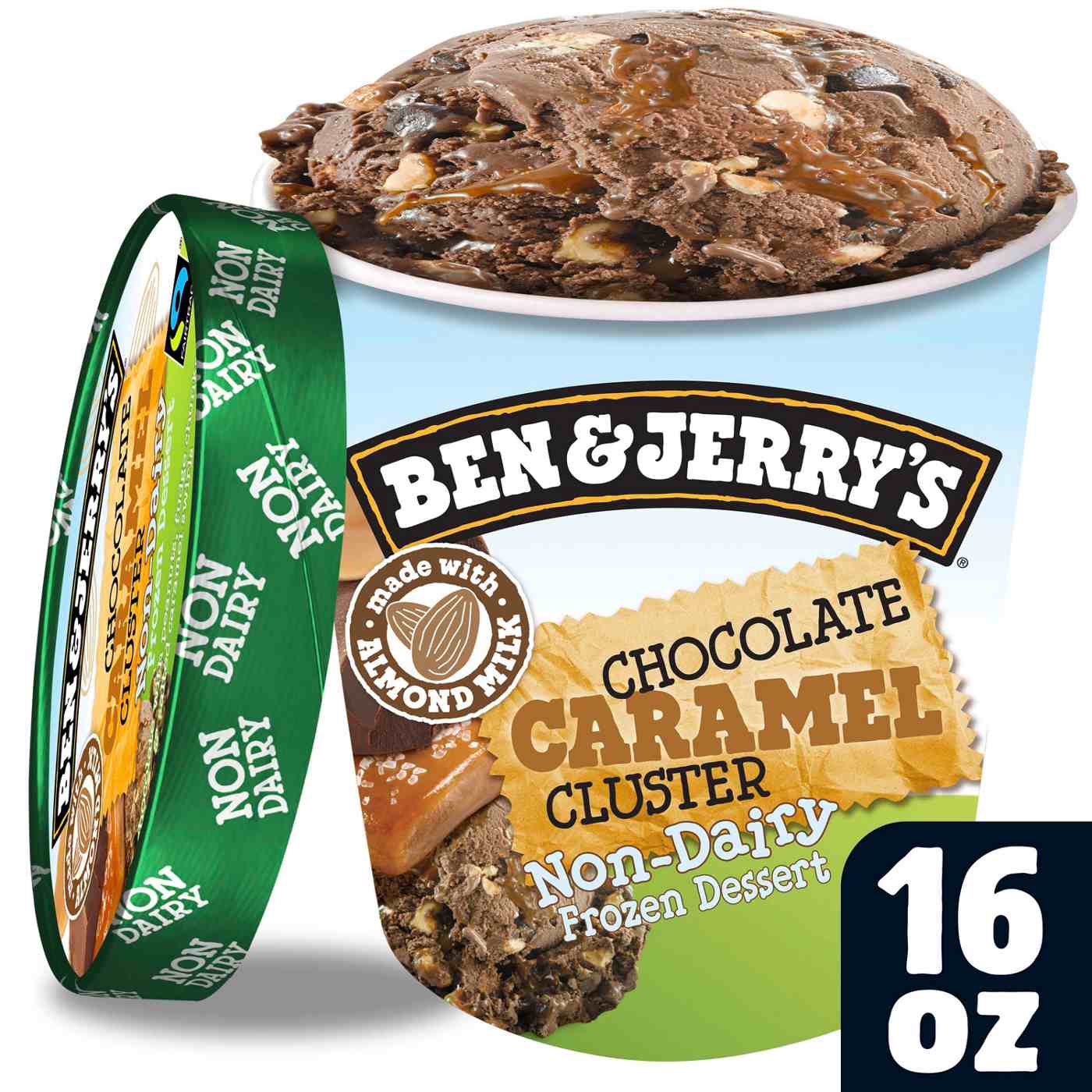 Ben & Jerry's Chocolate Caramel Cluster Frozen Dessert Non-Dairy; image 3 of 4