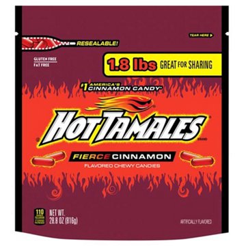 Hot Tamales Fierce Cinnamon Chewy Candy, 28.8 oz