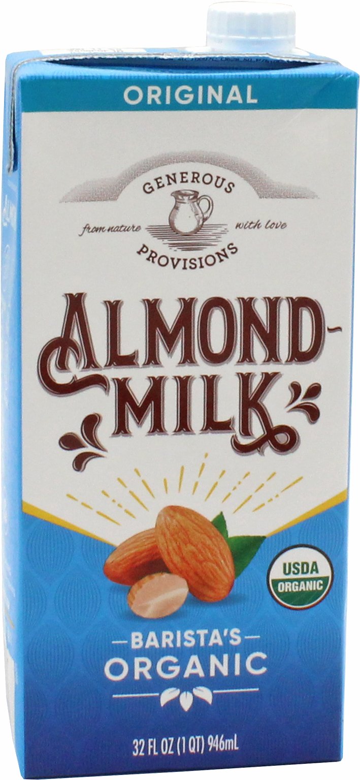 Generous Provisions Barista's Organic Original Almond Milk - Shop Milk ...