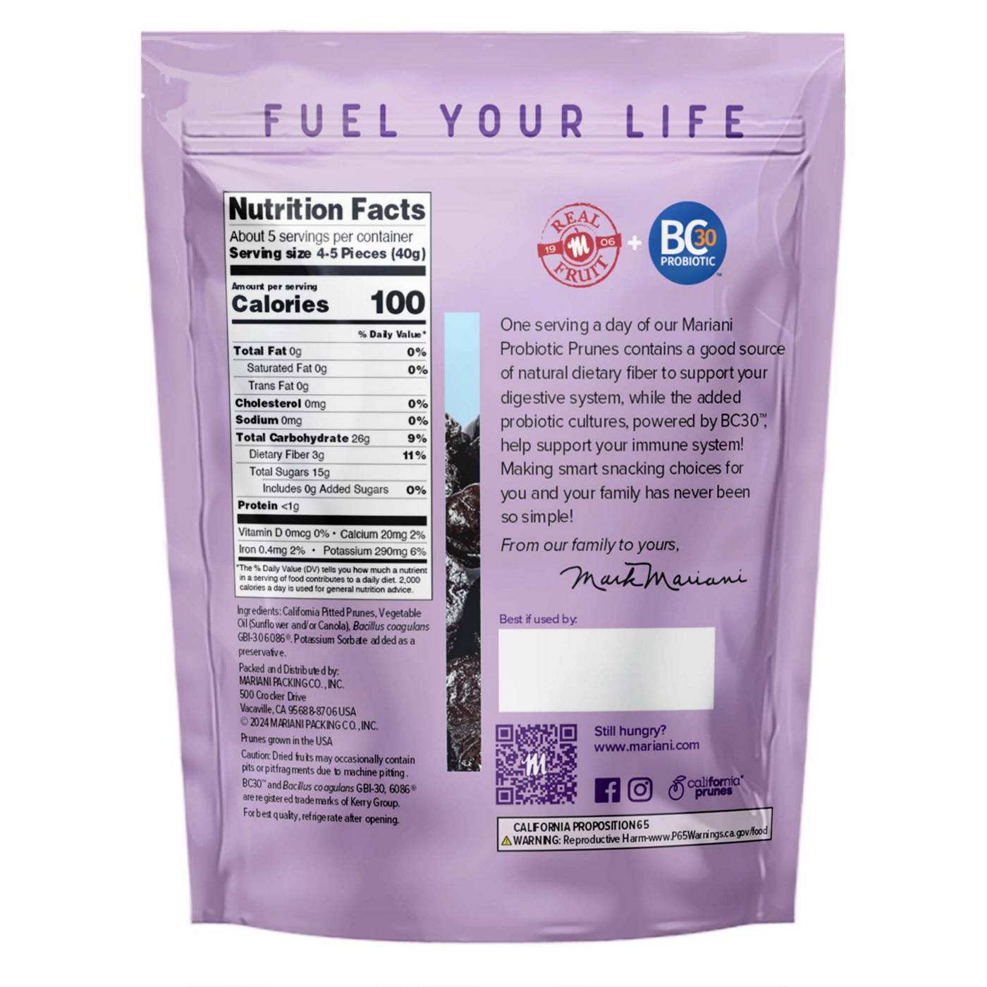 Mariani Probiotic Prunes; image 2 of 2