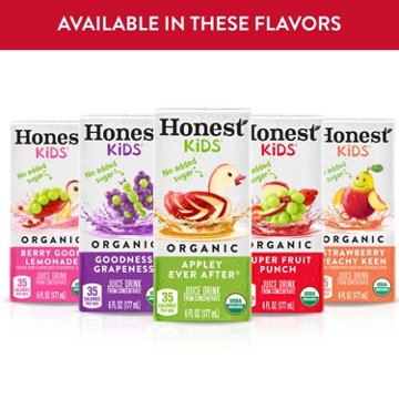 Honest Kids Organic Super Fruit Punch 8 pk Boxes, 6 oz