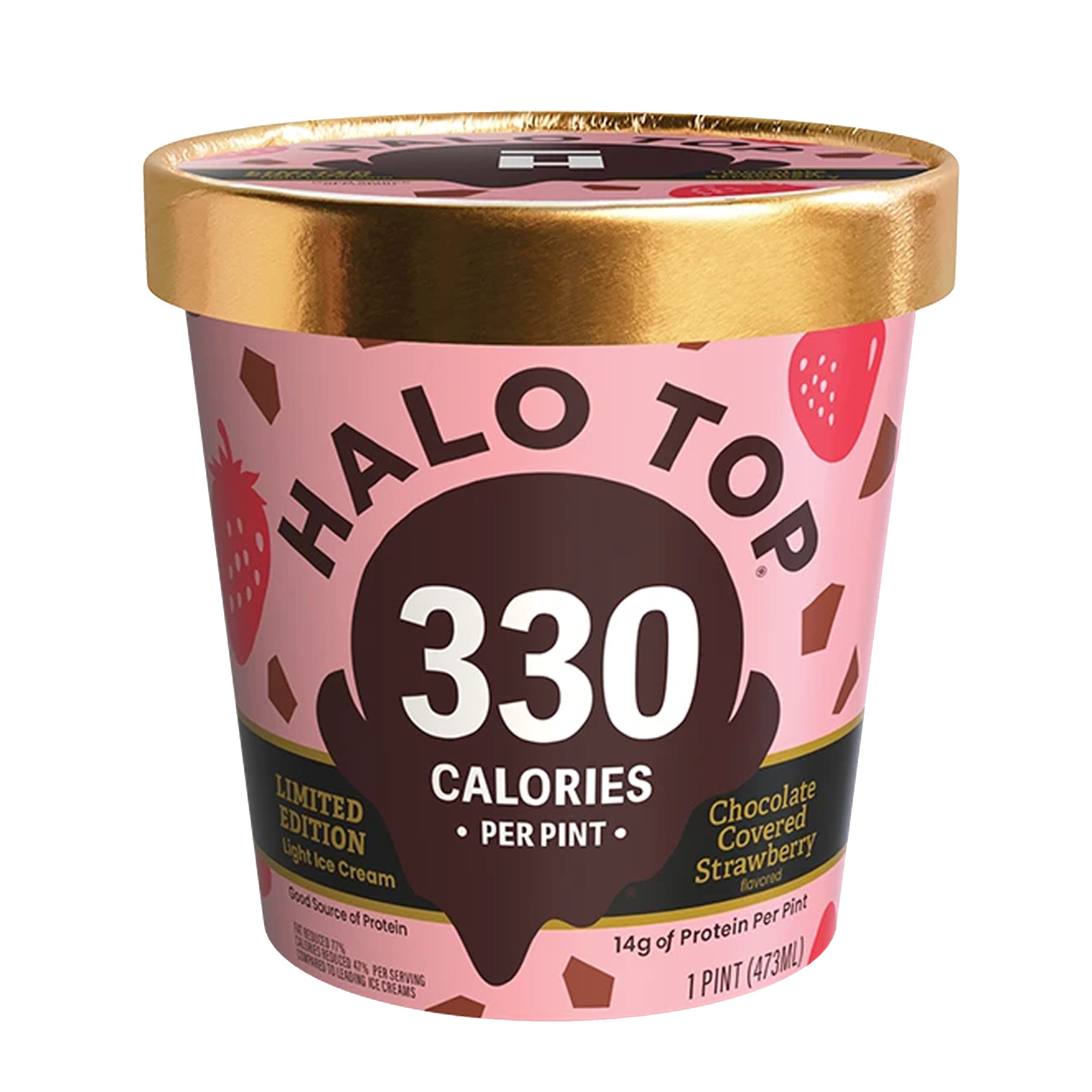 Halo Top Seasonal Light Ice Cream Chocolate Covered Strawberry Shop