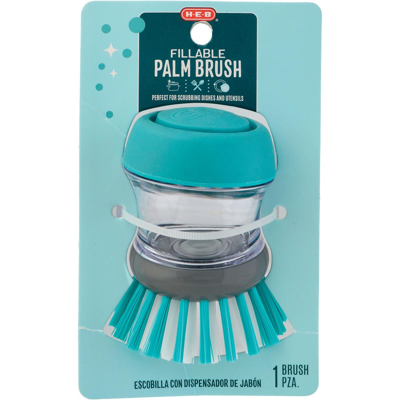 HEB Fillable Palm Brush Shop Brushes at HEB