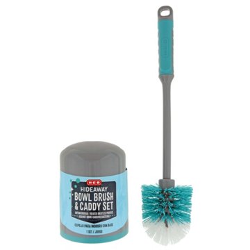 H-E-B Hideaway Bowl Brush & Caddy Set