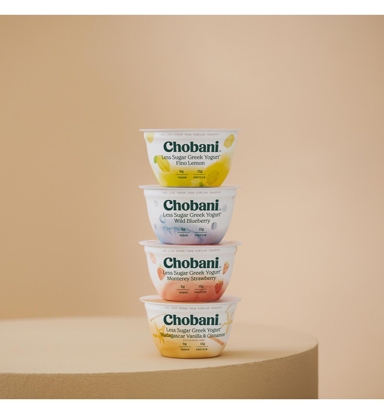 Chobani Less Sugar Low-Fat Montery Strawberry Greek Yogurt; image 2 of 5