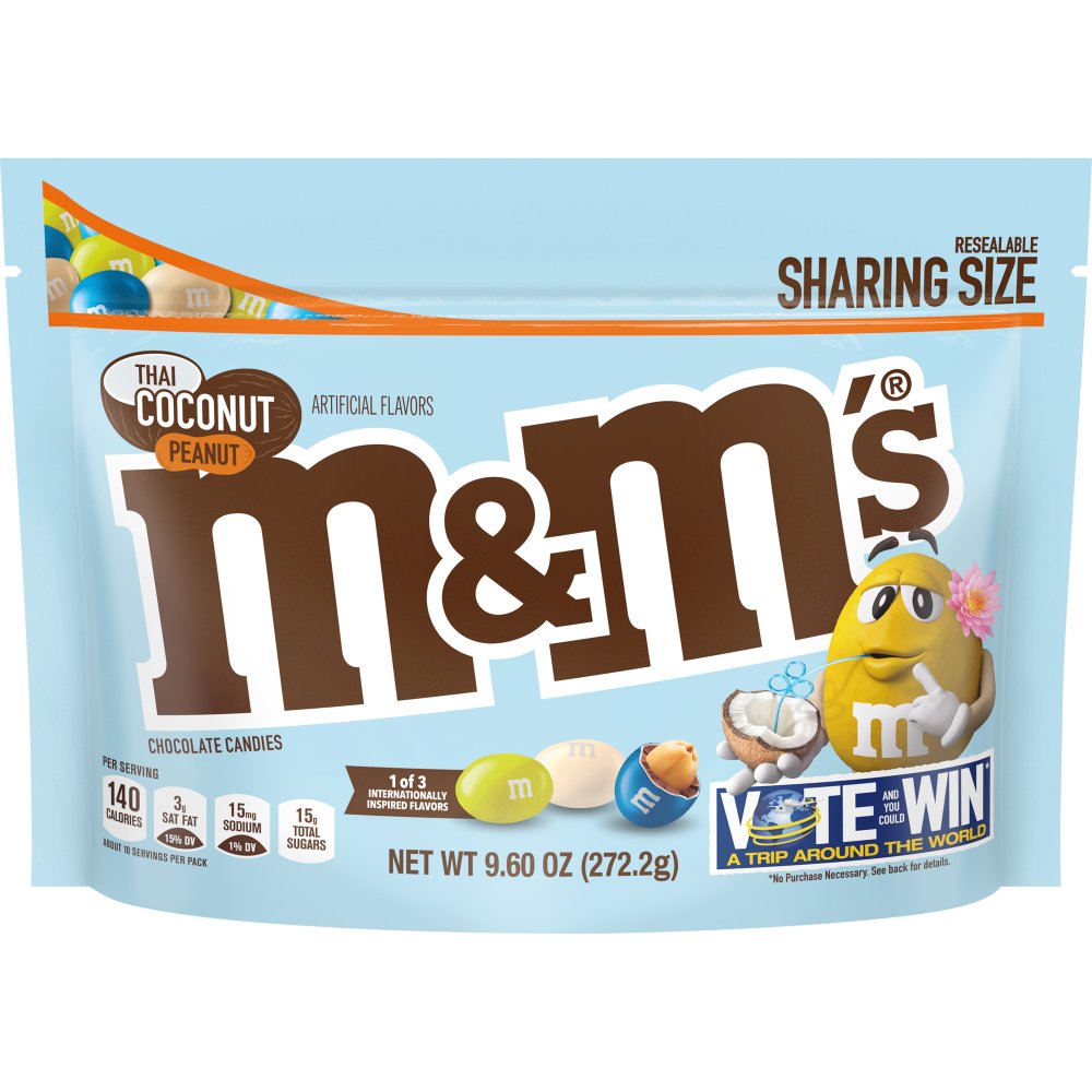 M&M's English Toffee Peanut Chocolate Candy Flavor Vote 9.6 Ounce