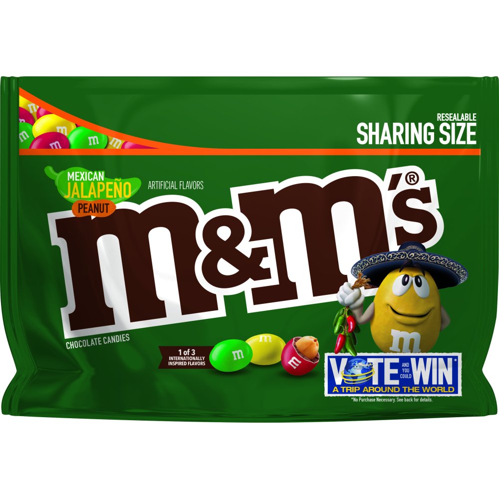 M&M's English Toffee Peanut Chocolate Candy Flavor Vote 9.6 Ounce
